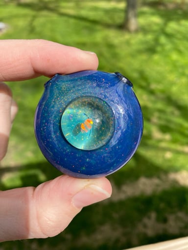 Preview pic of Opal Hollow Pendant w/ Crushed Opal