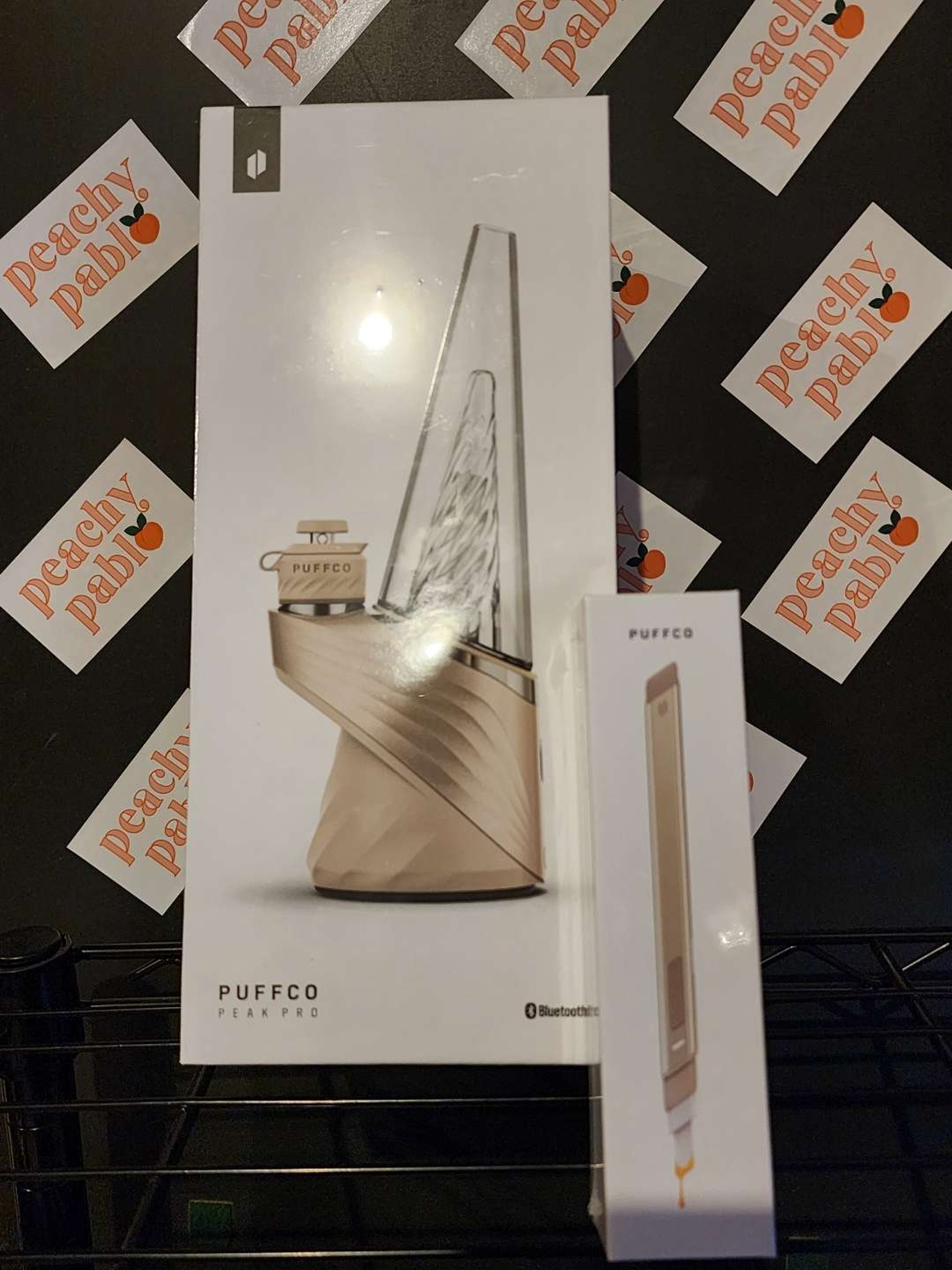 Preview pic of NEW Puffco Peak Pro + matching hot knife (limited edition desert)