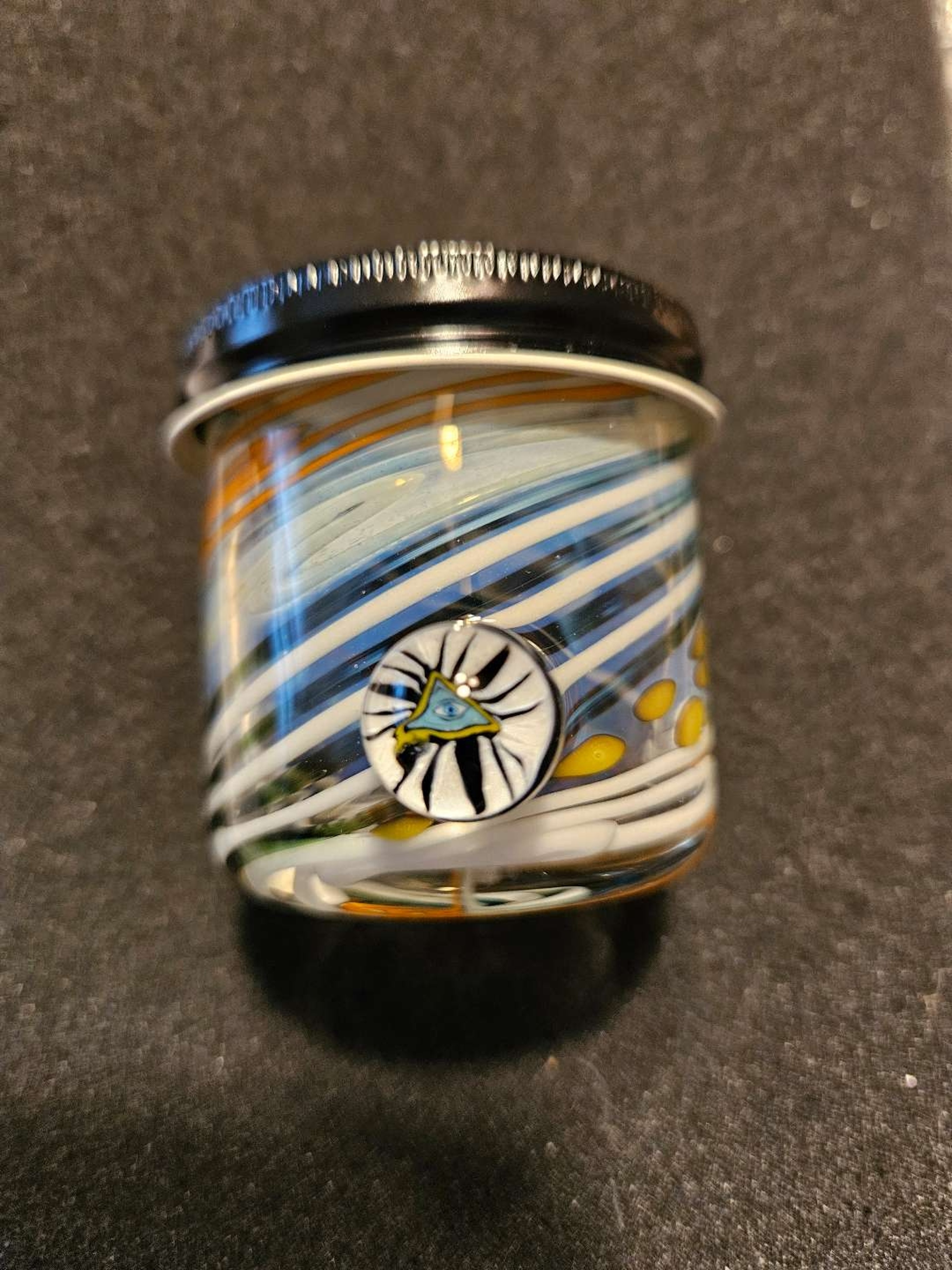 Preview pic of 🤯Sick 1/1 2oz Hash/Baller Jar with Murrine Accent