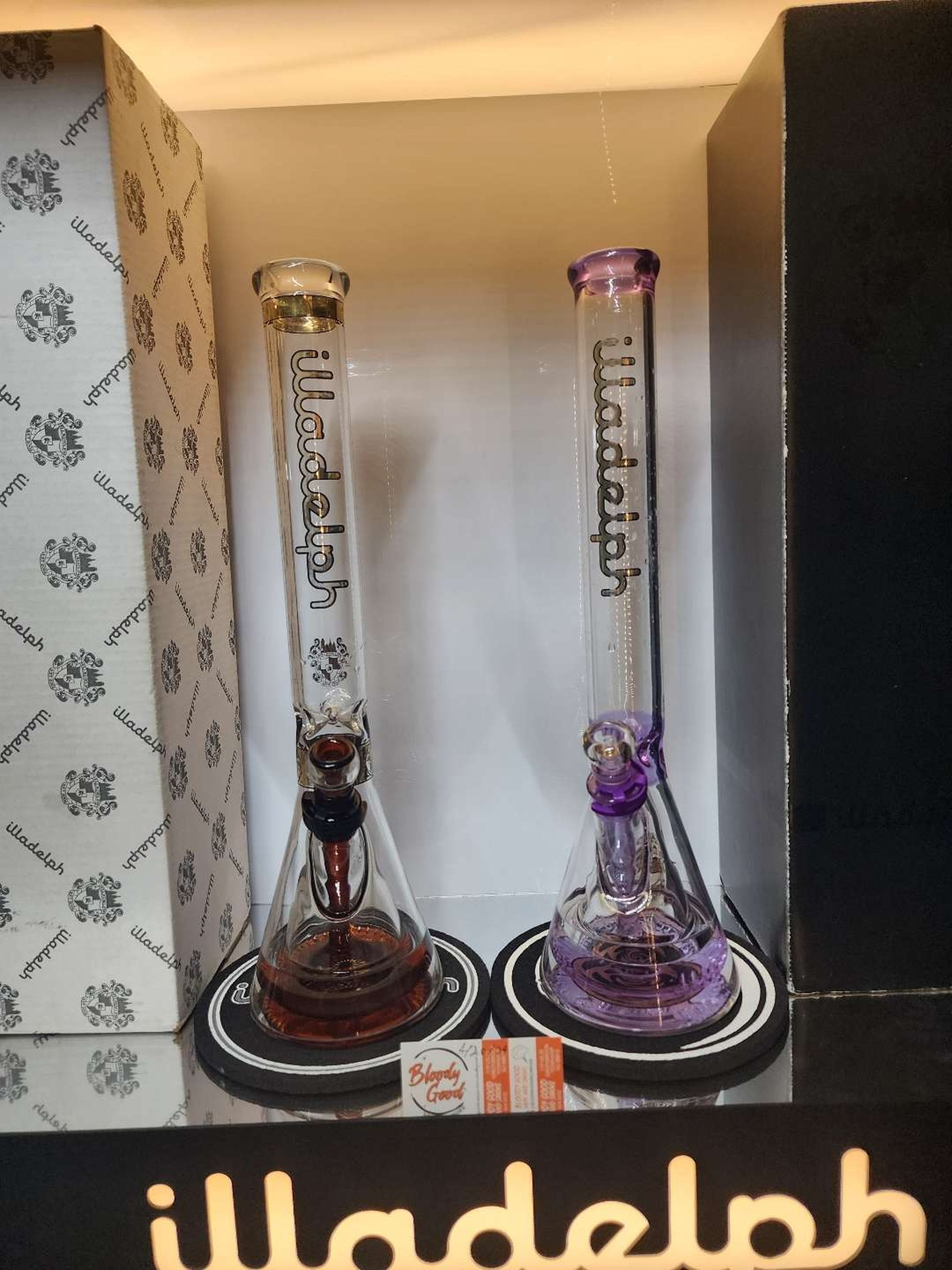 Preview pic of $2400 for 2 Collins Beakers Happy 420