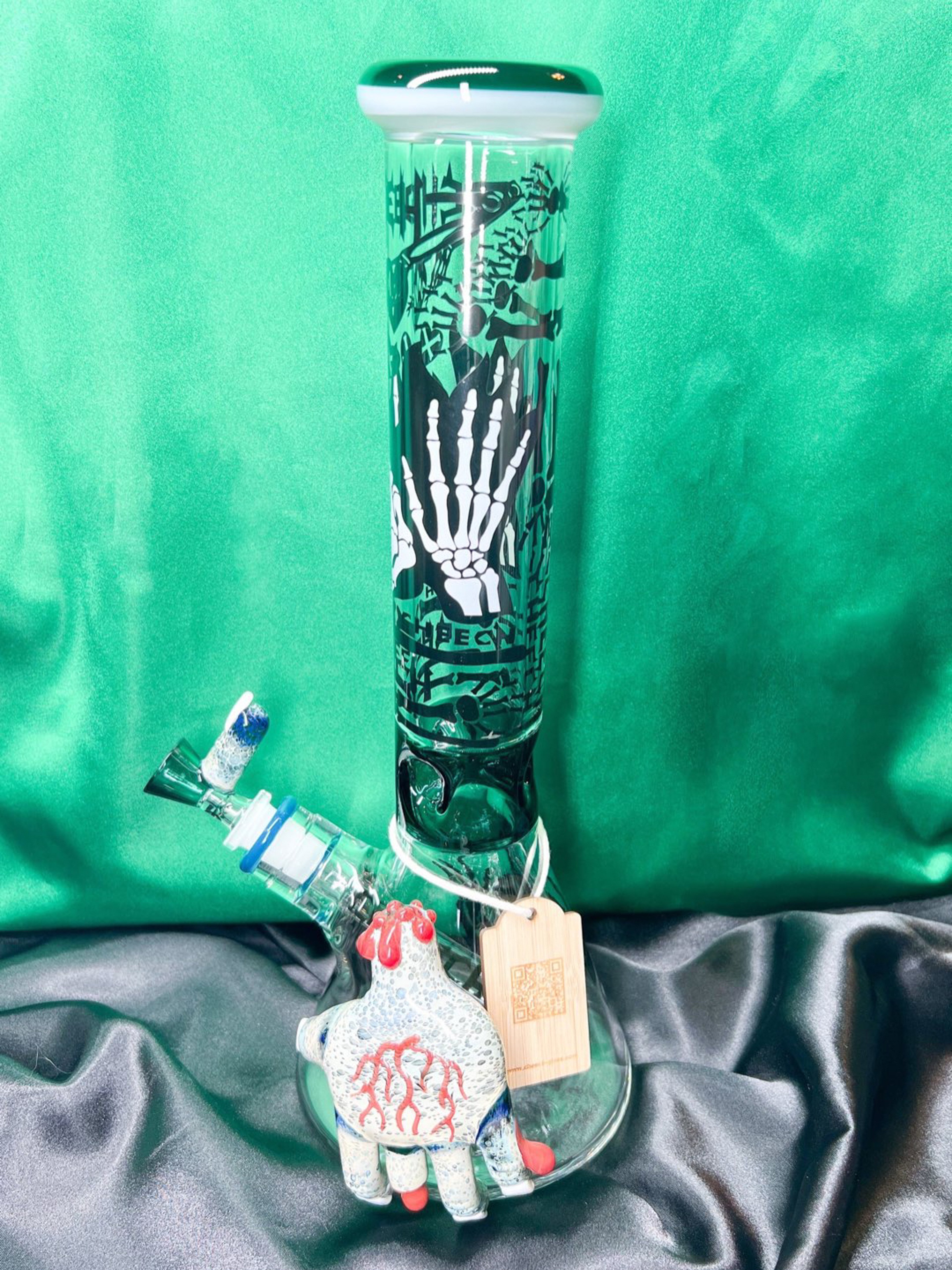 Preview pic of Cheech 15in Zombie Hand Beaker Bong