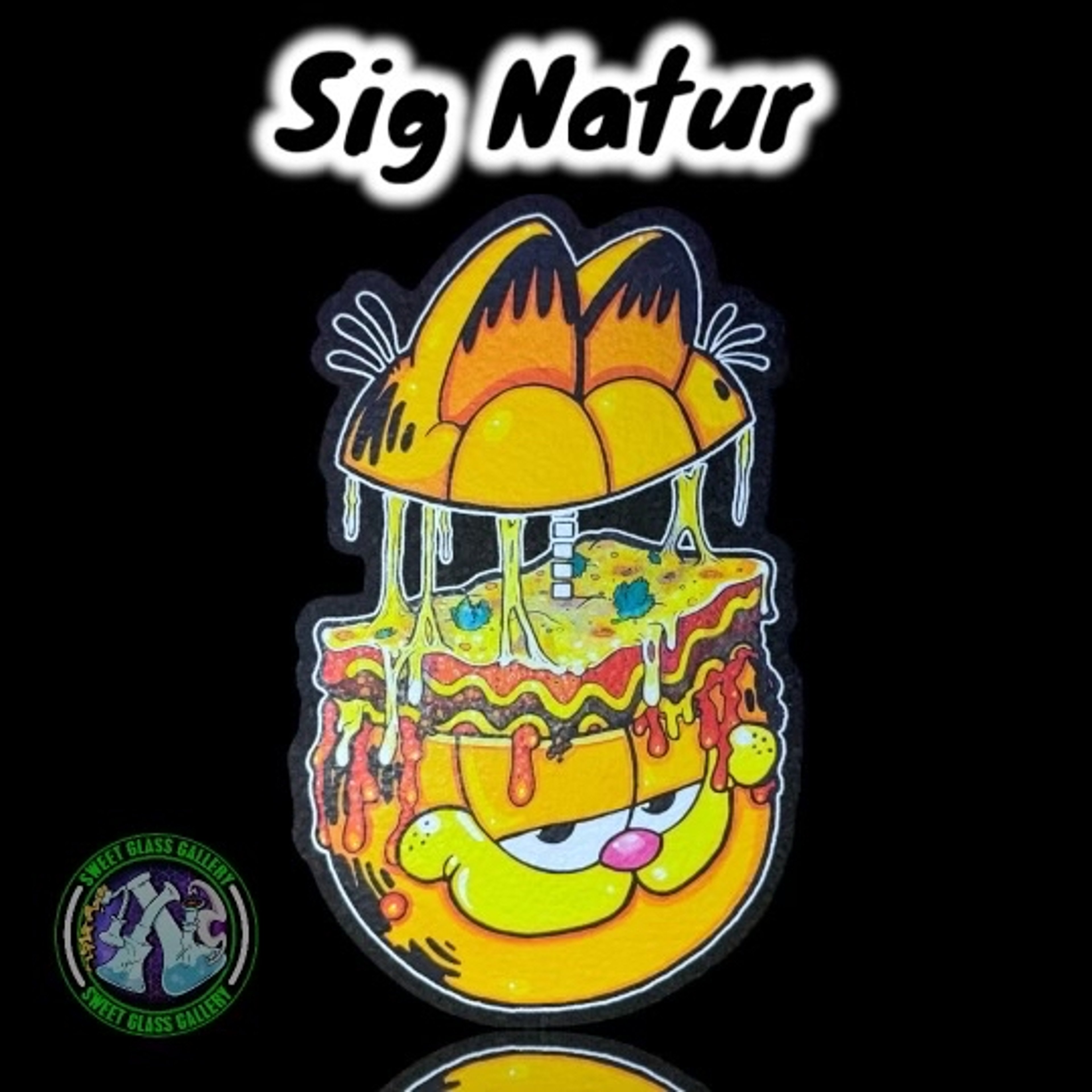 Preview pic of Moodmats -Dab Mat - #69 Sig Natur (Garfield Lasagna)