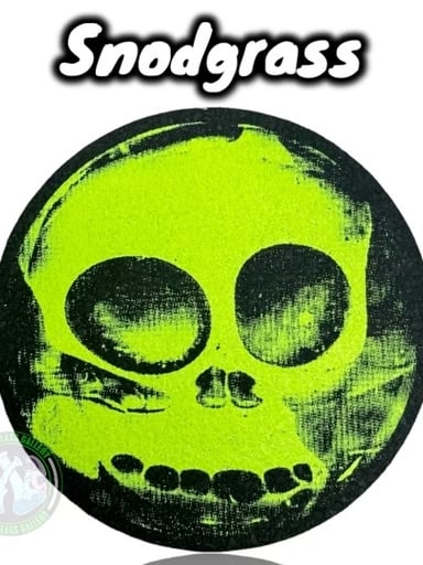 Preview pic of Moodmats -Dab Mat - #75 Snodgrass (Bright Green Skull)