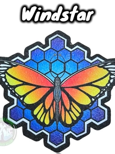 Preview pic of Moodmats -Dab Mat #80 Windstar (Butterfly)