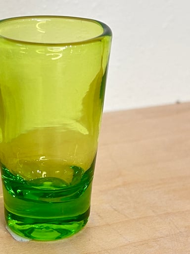 Preview pic of Block Head Glass Shot Glass