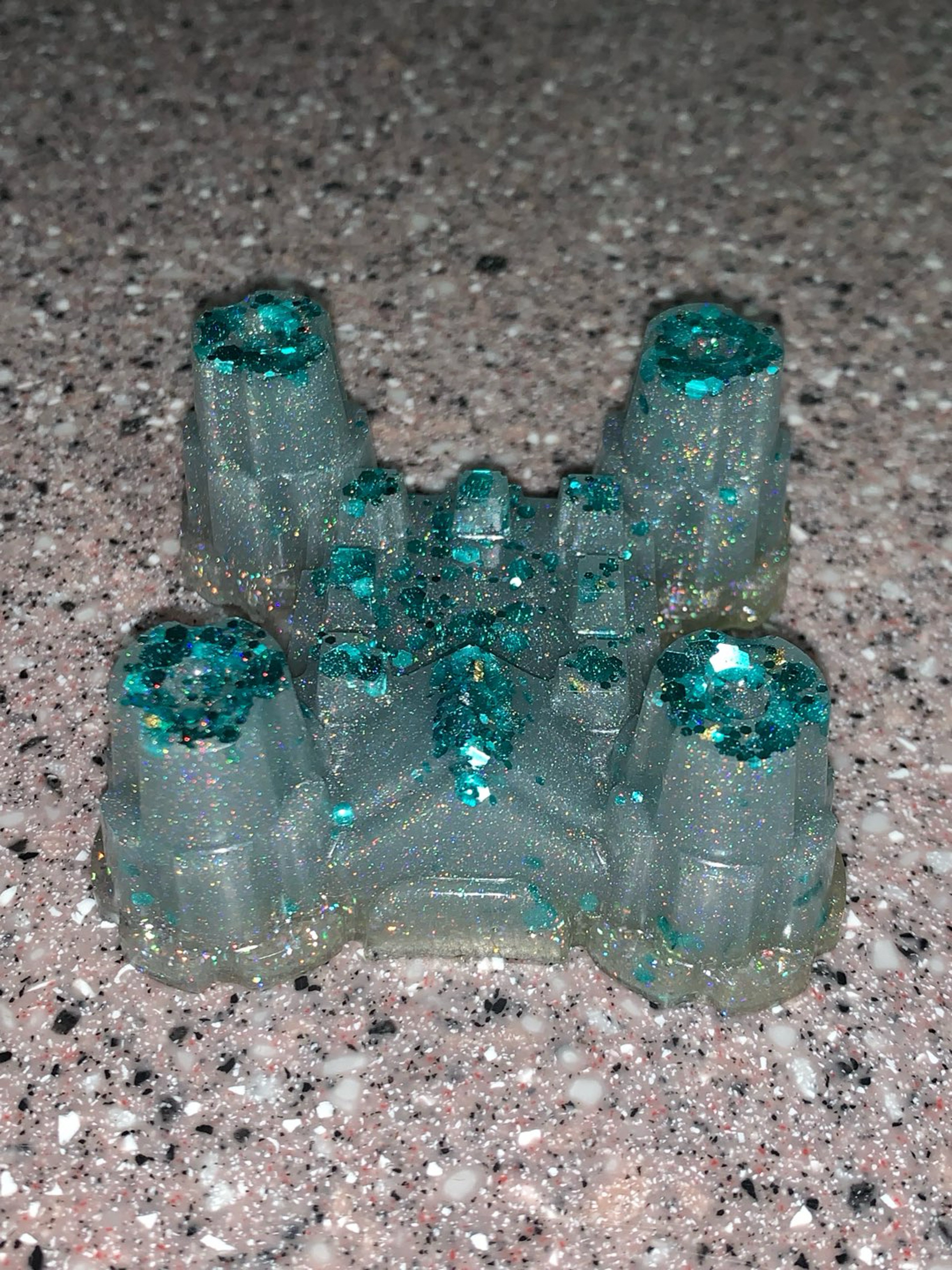 Blue Castle Marble Stand [UV Glow] image 0