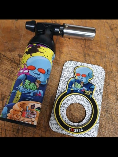 Preview pic of 🔥 Adjustable Torch w Base "Fantastic Planet"