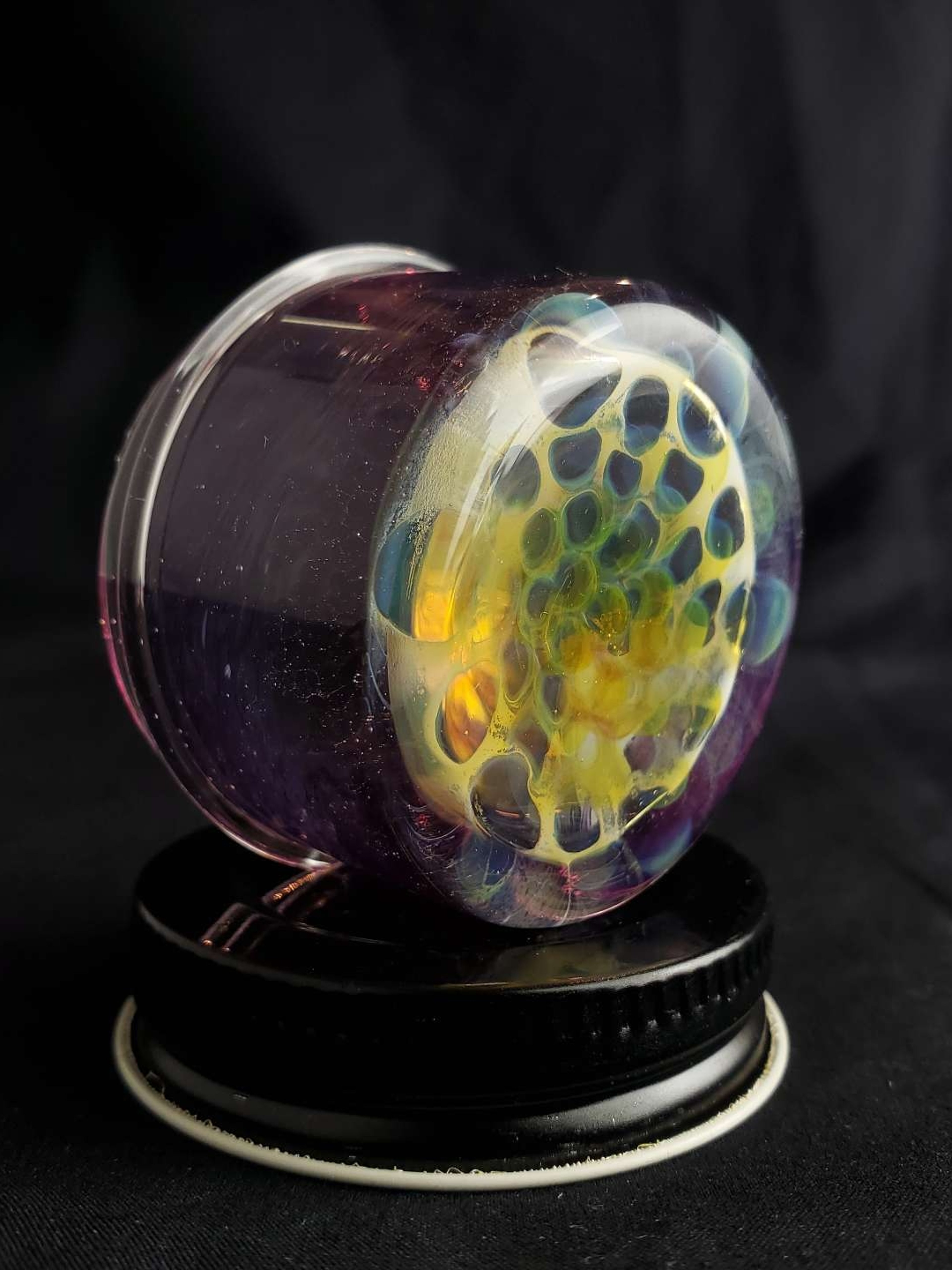 Preview pic of Gold purple fume jar