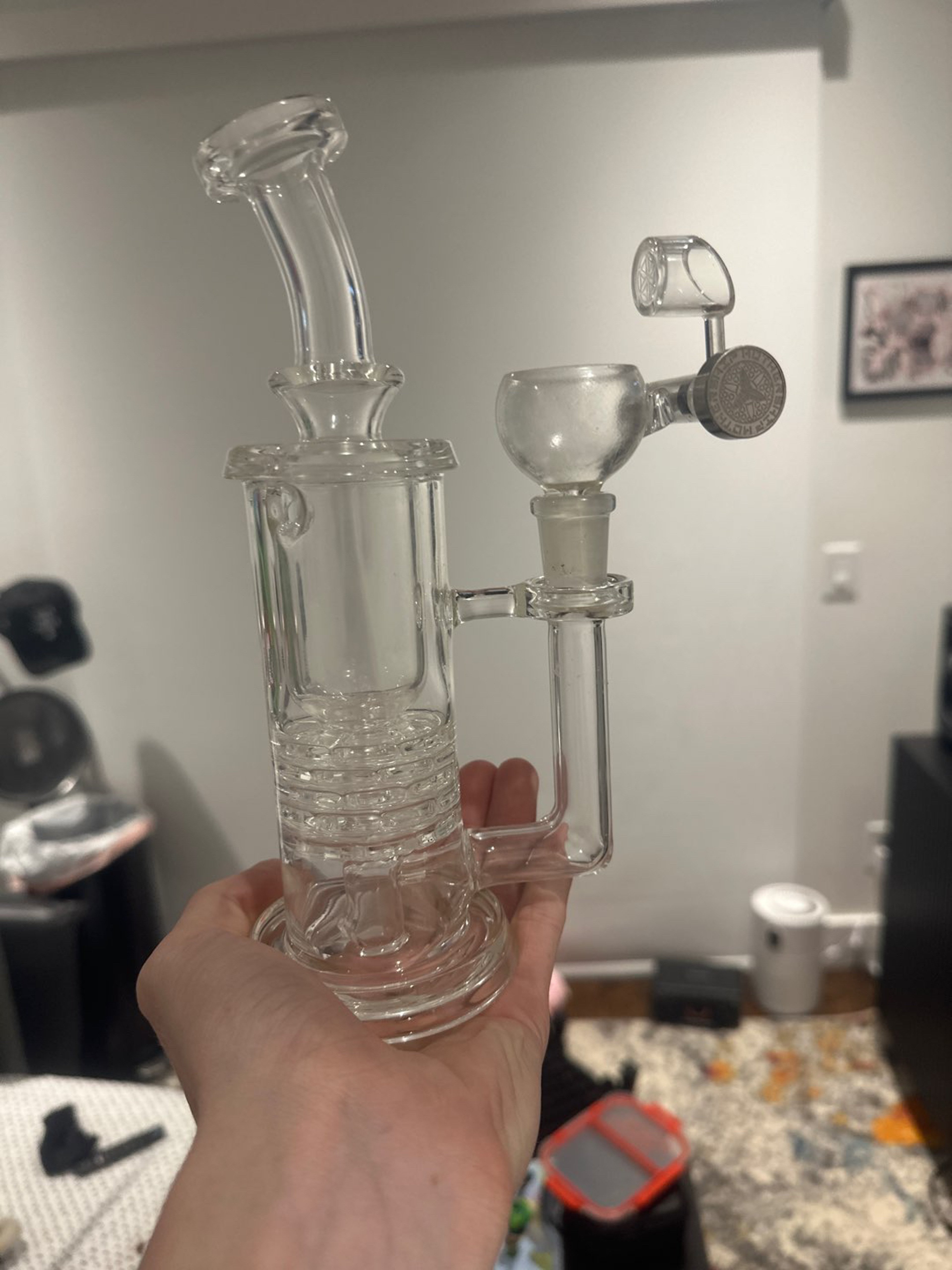 Preview pic of Leisure glass 14mm in-line brick cycler.