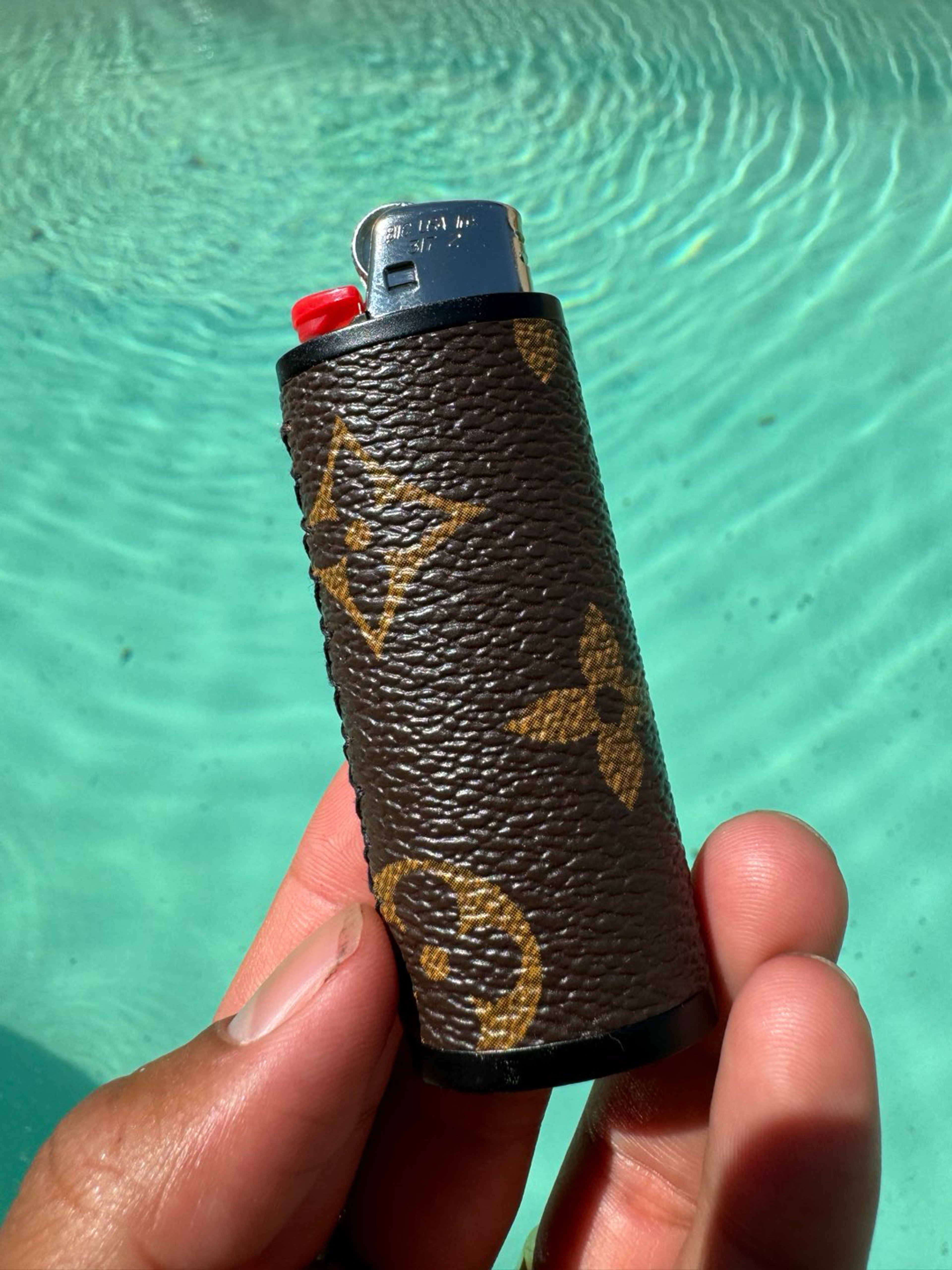 Preview pic of Brown LV monogram Lighter Sleeve