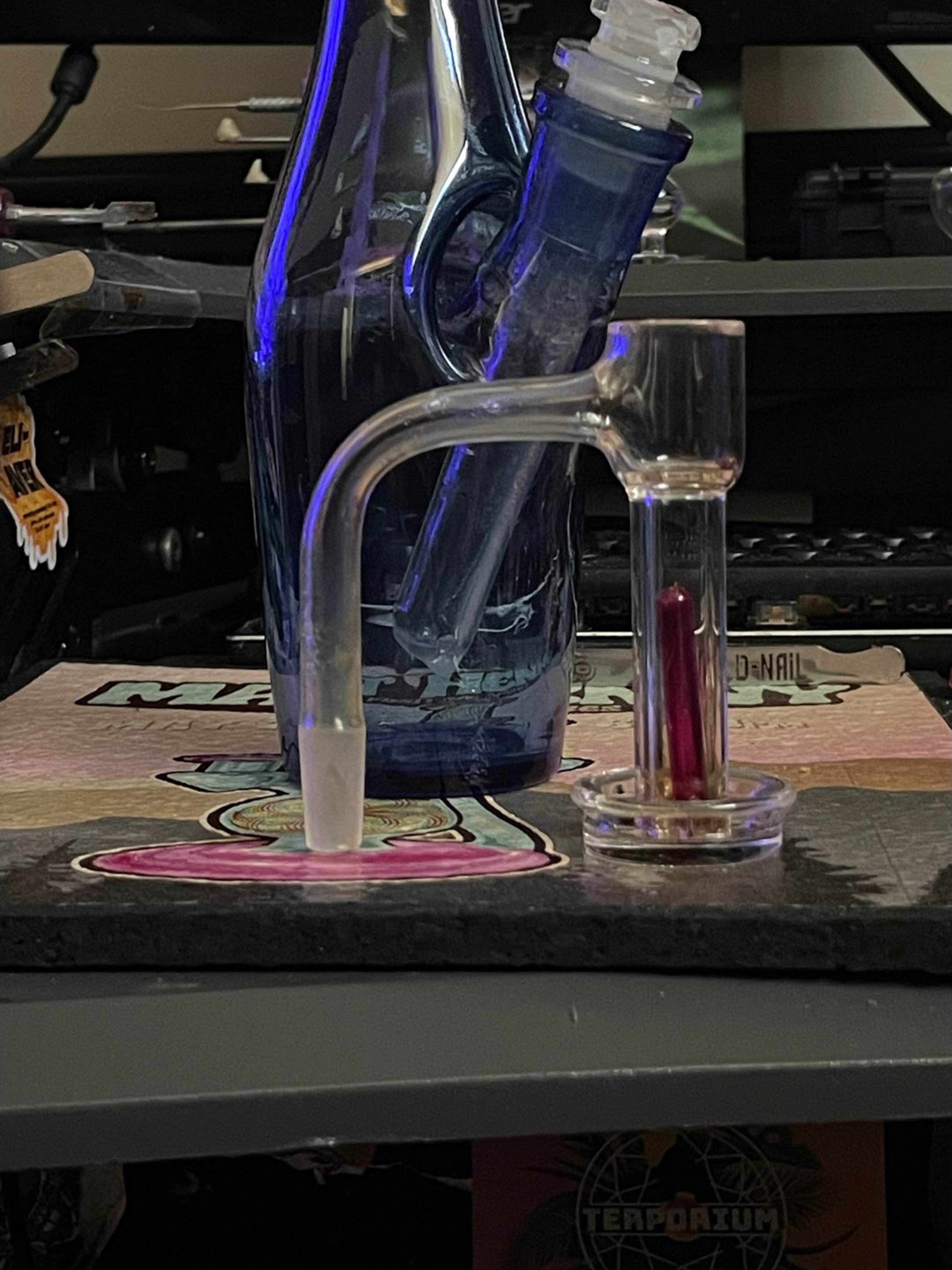 Preview pic of 10/90 Flared edge XXL Slurper + 5x40mm Ruby pillar!!