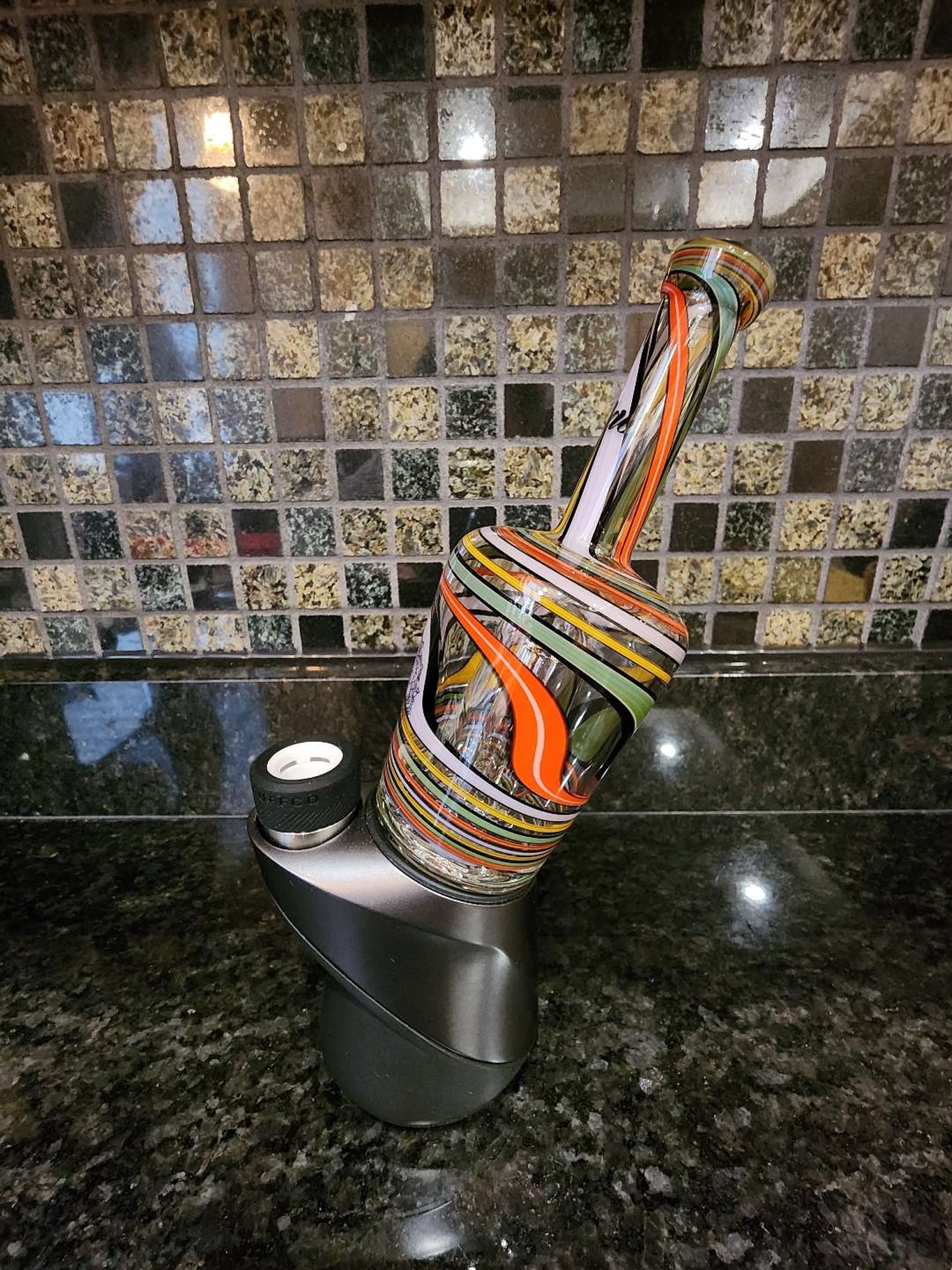 Preview pic of Limited Edition Custom Worked Henny Bottle Attachment for Puffco Peak & Peak Pro by iDab (brand new)