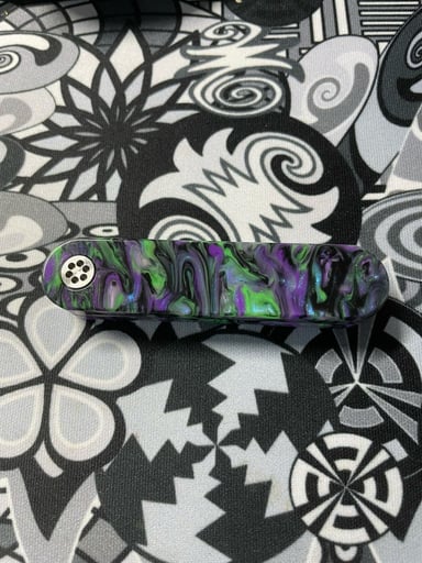 Preview pic of Tenacious tools purple butterfly knife style dabber