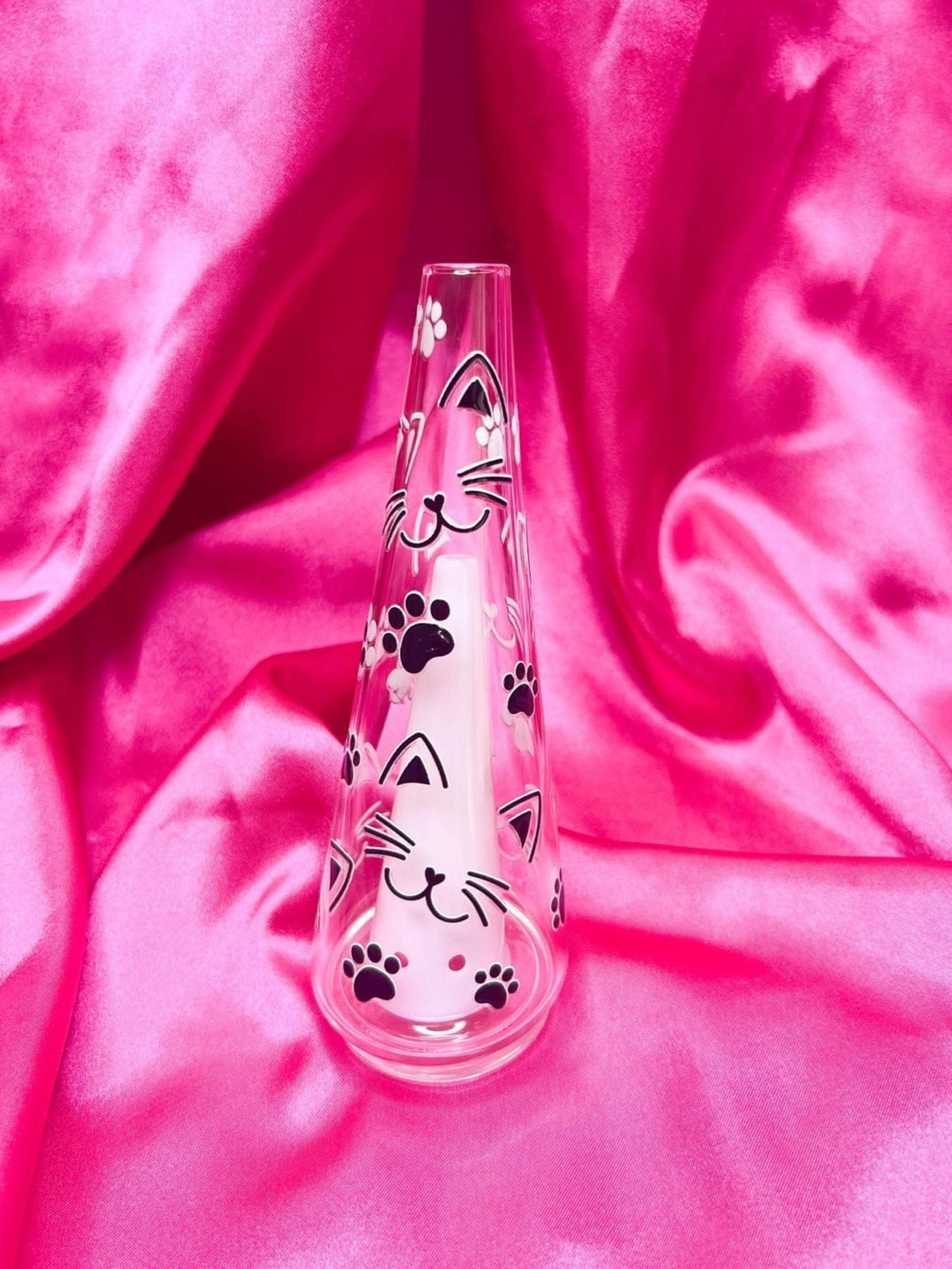 Preview pic of Milky Pink Kitty Cats Puffco Replacement Glass
