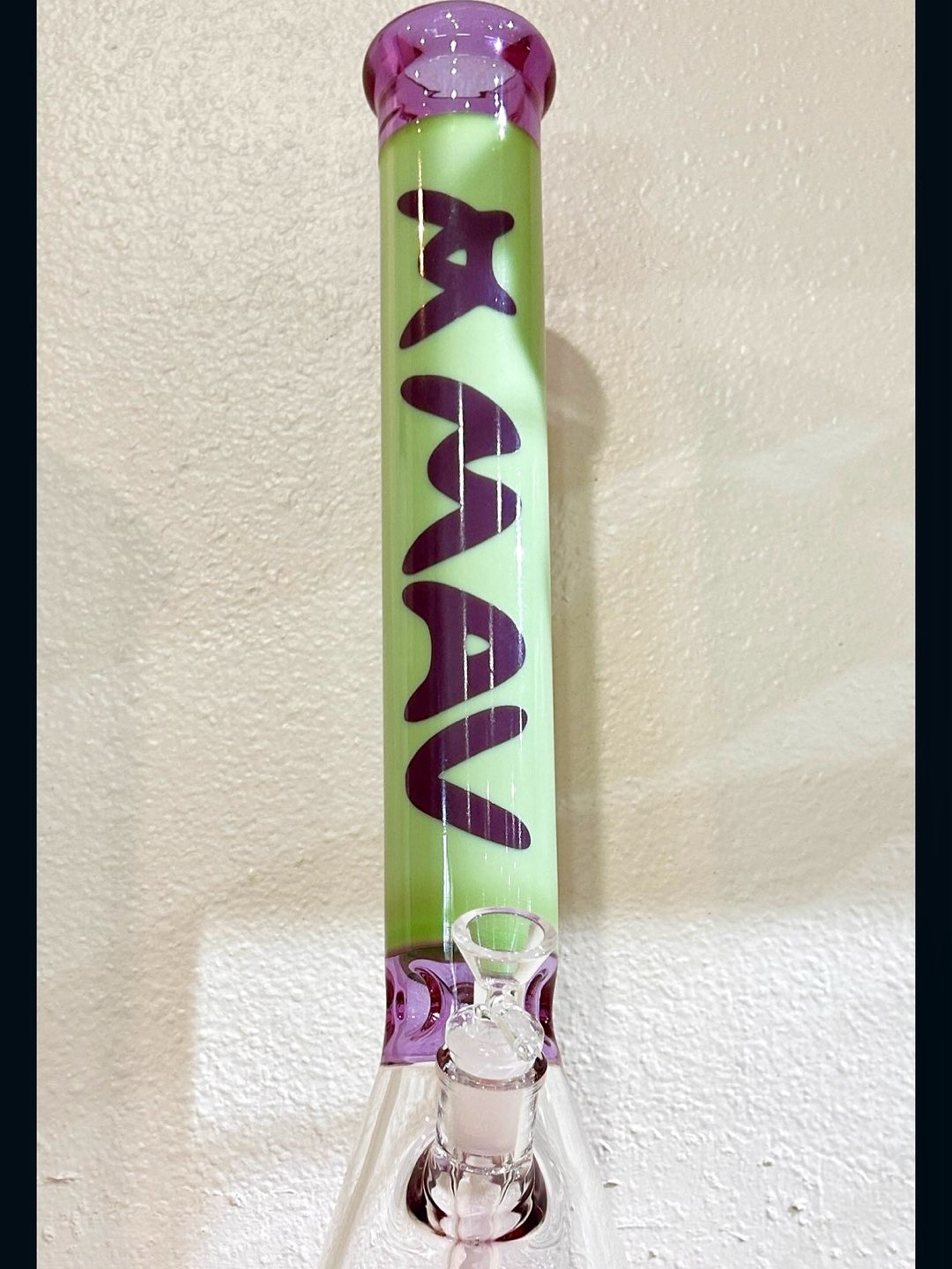 Preview pic of Mav Glass 18.4” Tall PurpleSlime Beaker