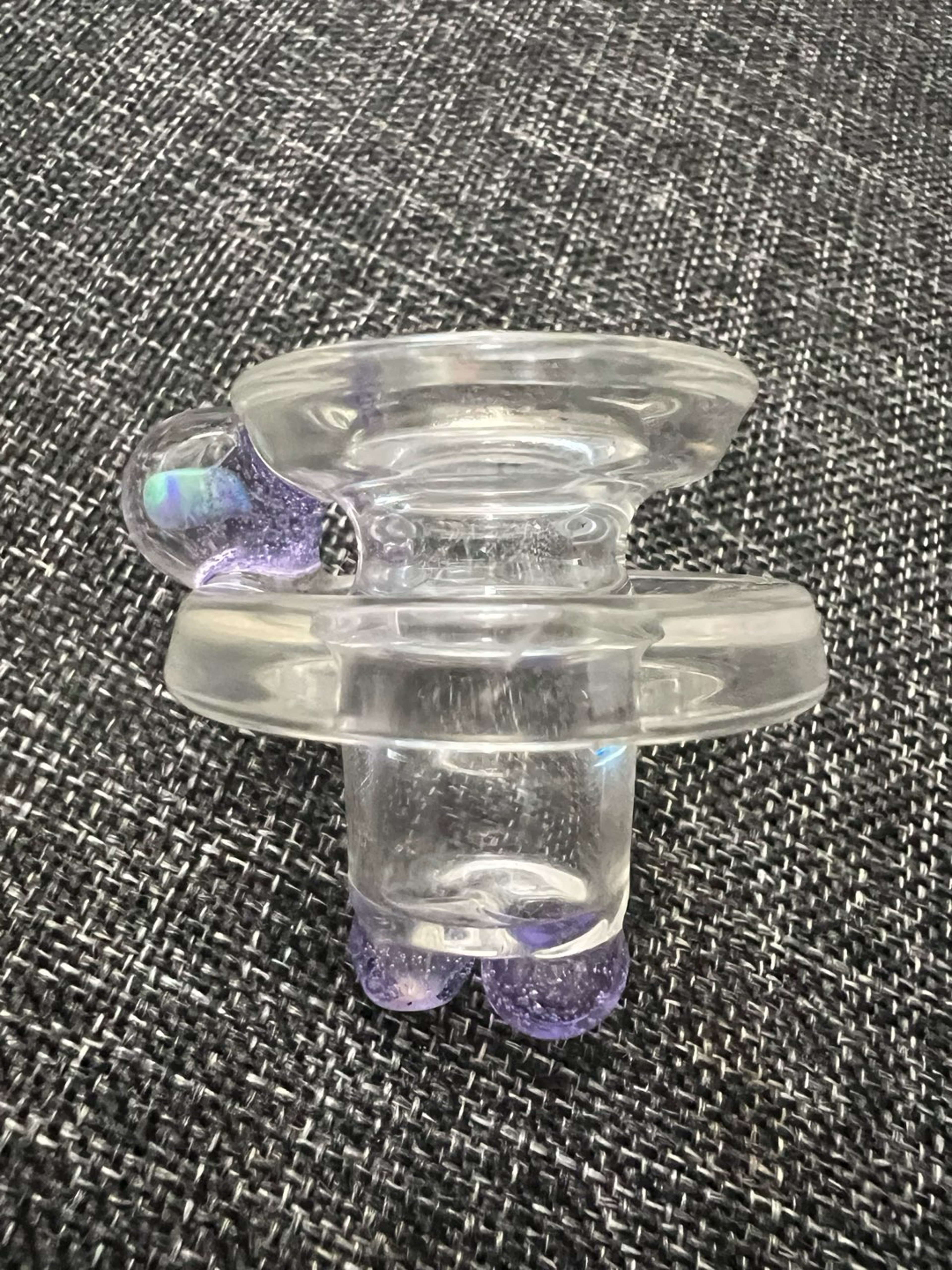 Spinner cap with purple rain and opal image 0