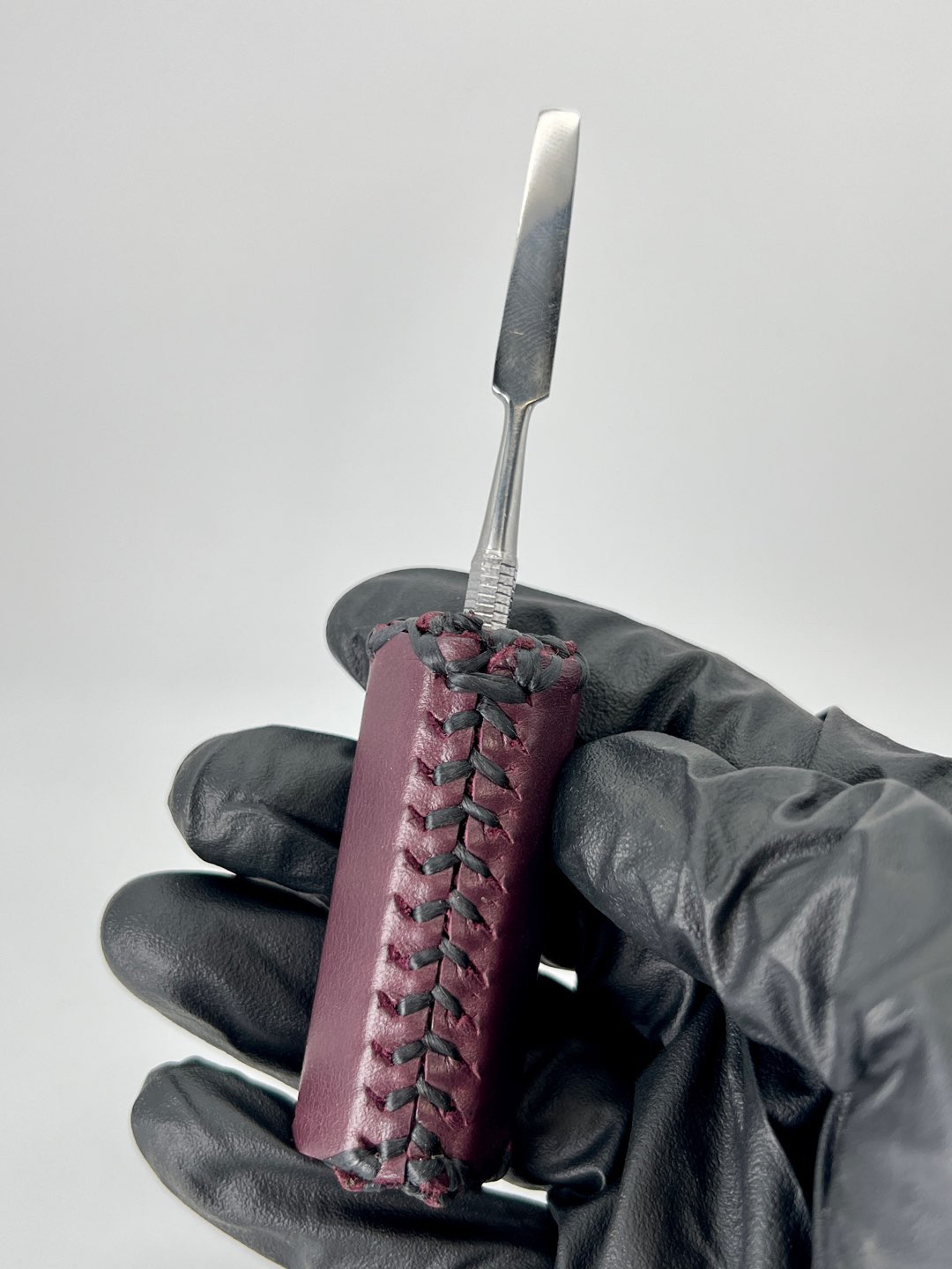 Preview pic of Plum Leather Dab Tool