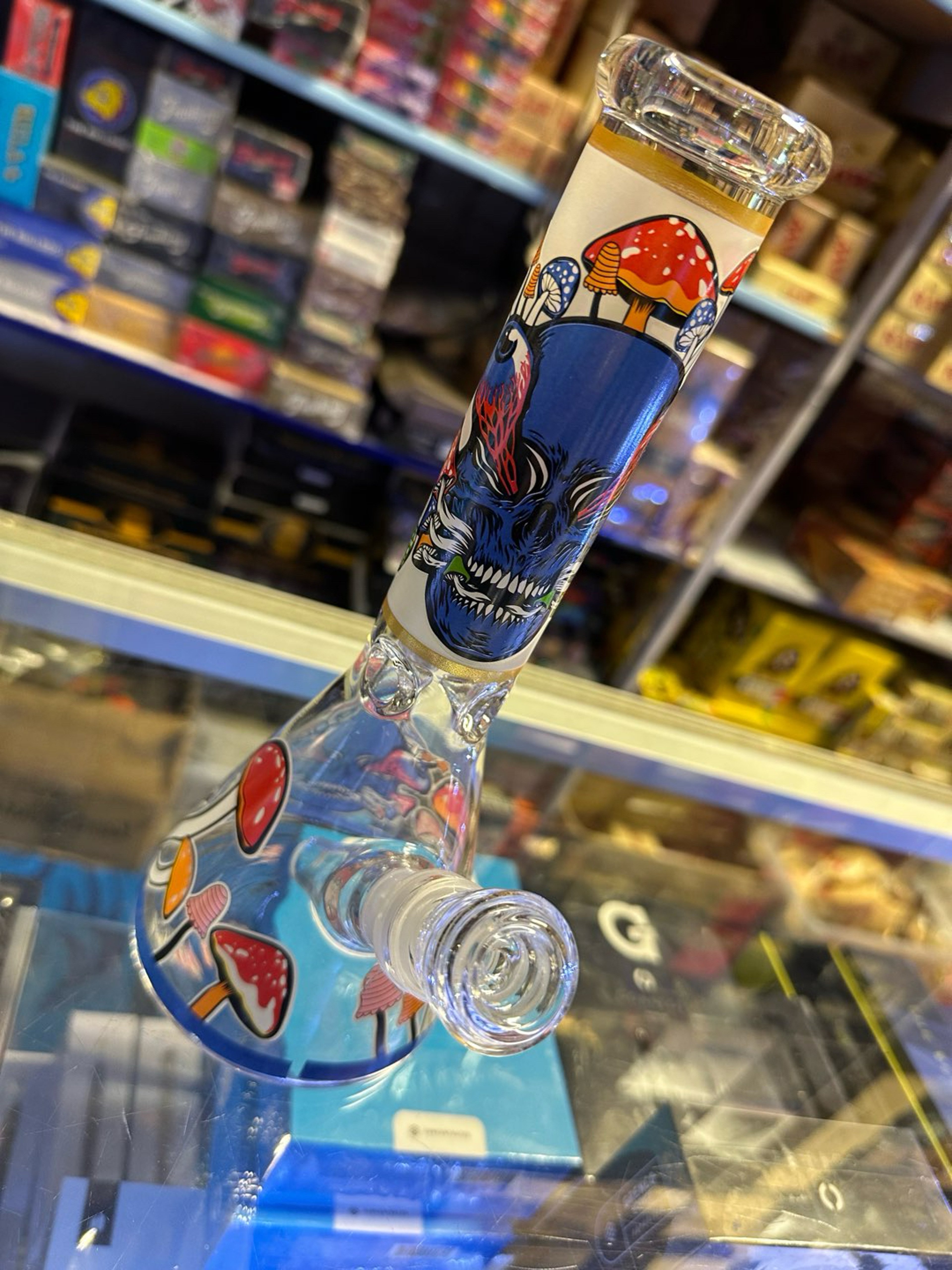 Preview pic of Blue Skull Mushroom Pipe