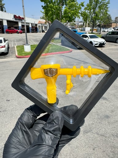Preview pic of Ic Glass Raygun Yellow slide 14mm