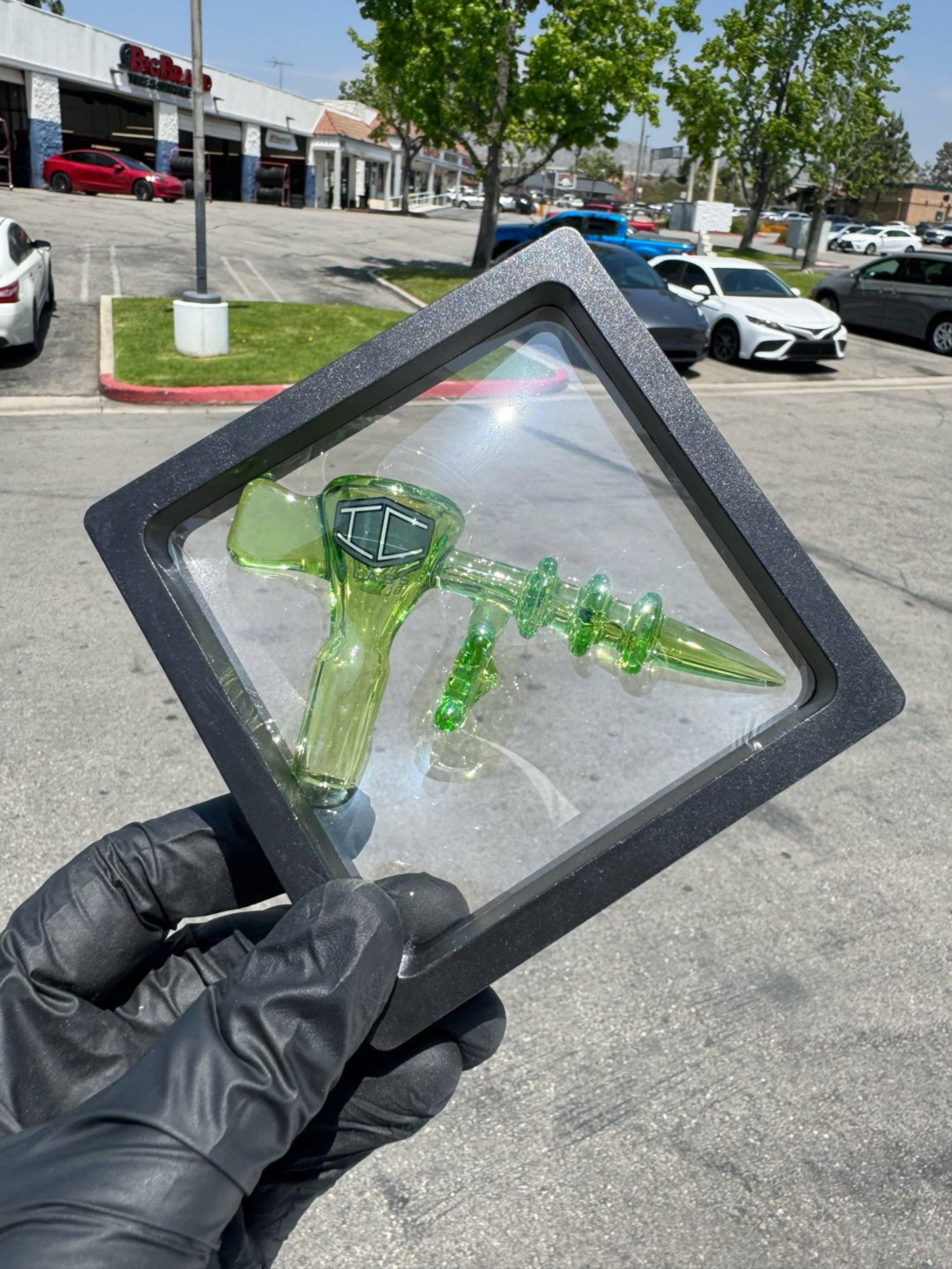 Preview pic of Ic Glass Raygun Green Slide