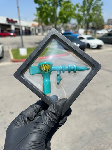 Preview pic of Ic Glass Raygun Teal Slide 14mm