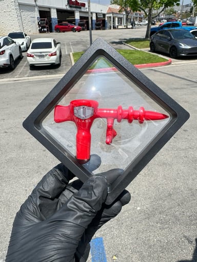 Preview pic of Ic Glass Raygun Red Slide 14mm