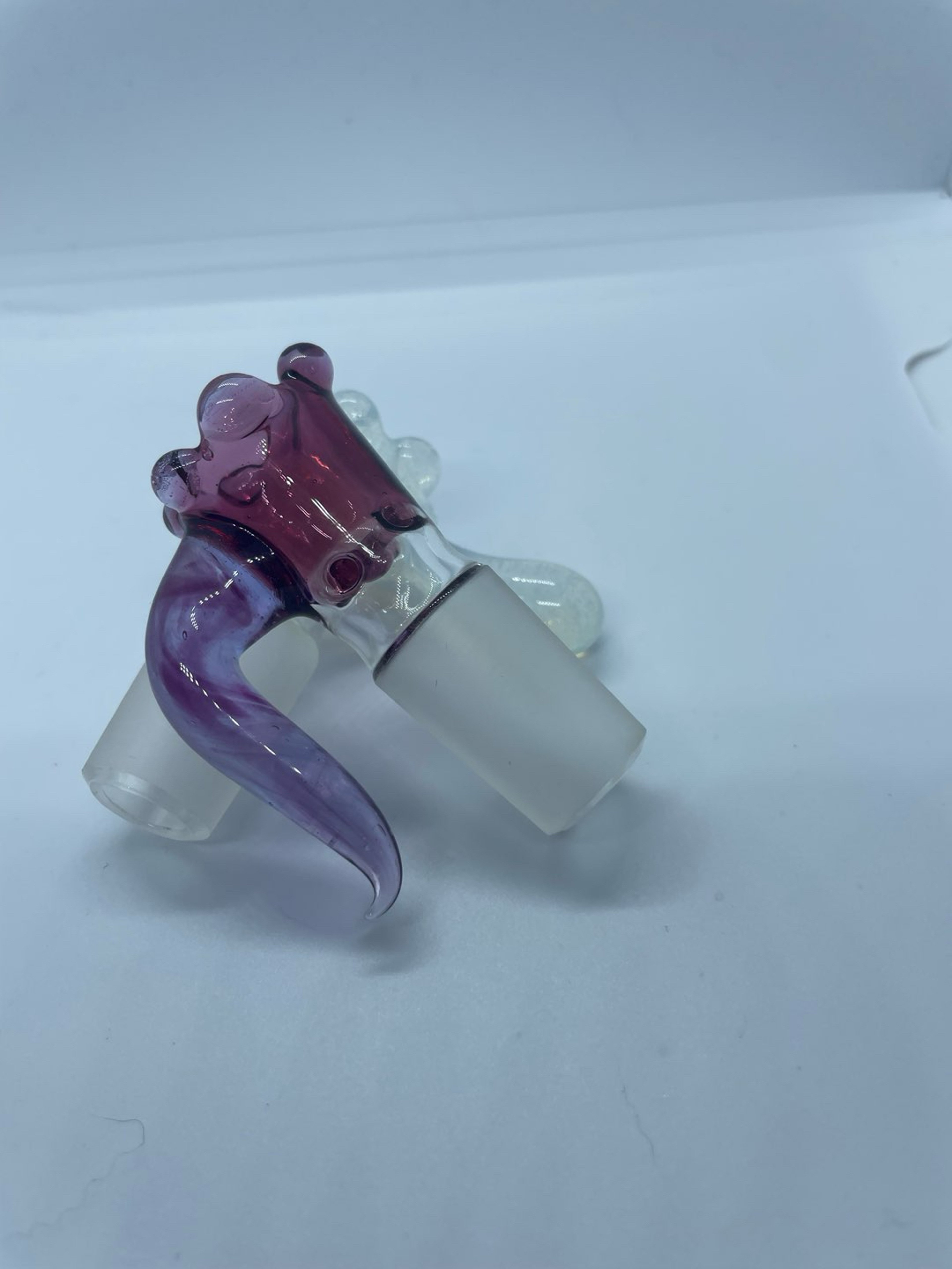 Preview pic of Purple handblown 4 hole bowlpiece 18mm