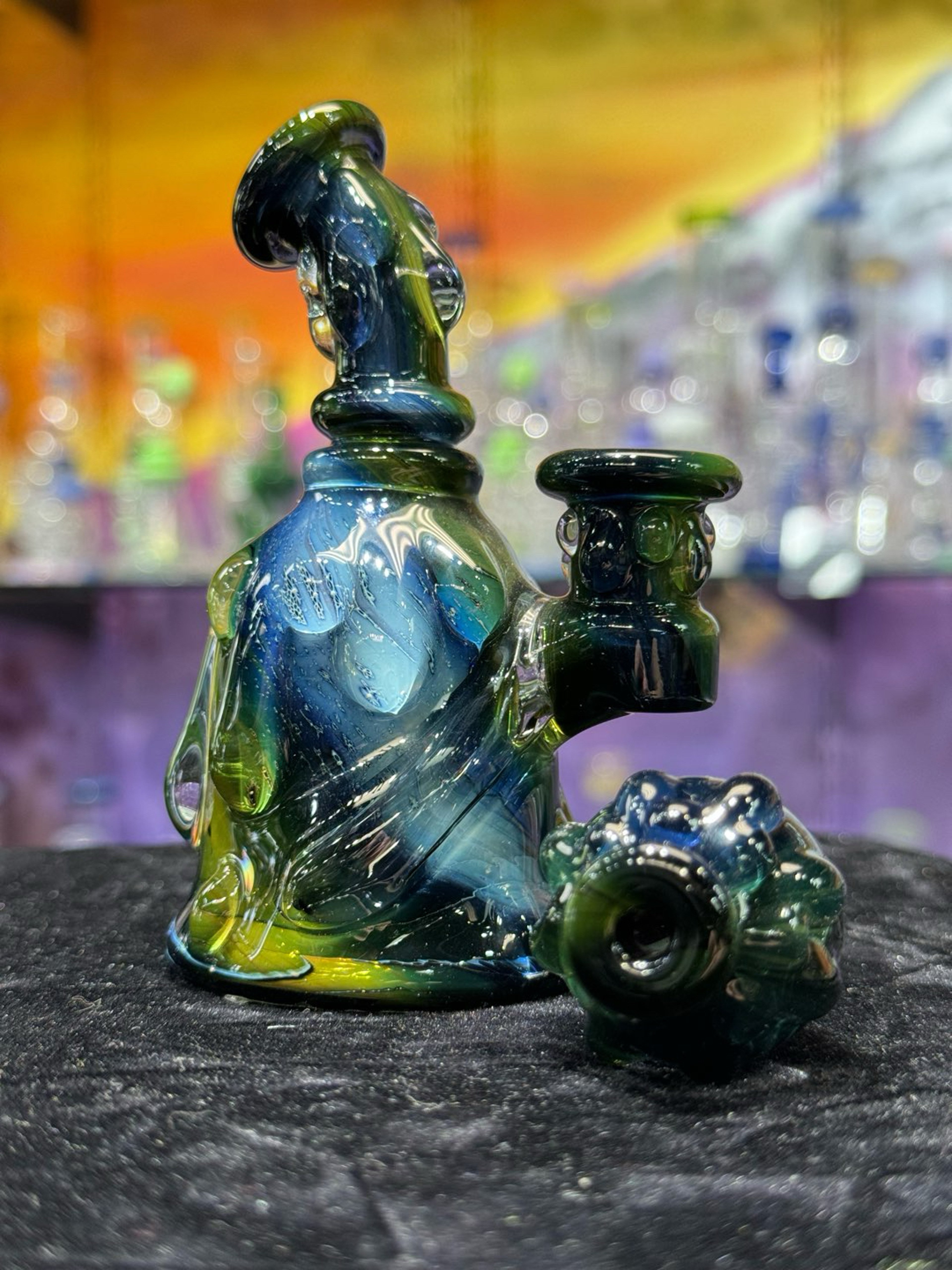 Preview pic of Gill Perc Mini Rig From Kaleb Folk Glass