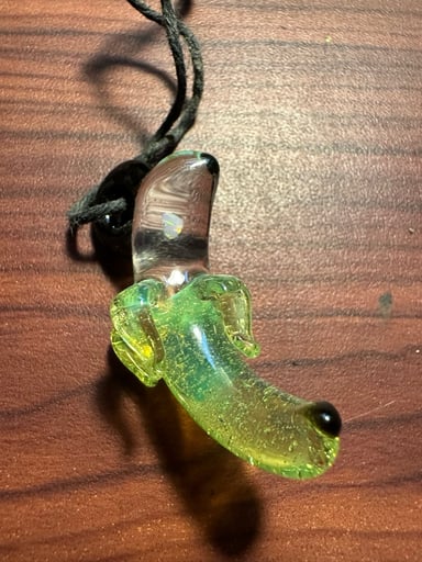 Preview pic of Dippy glass pendant  sunset slyme CFL