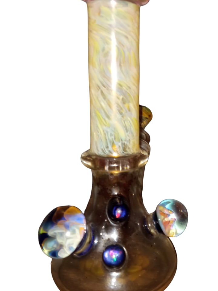 Used Gold fumed with opals