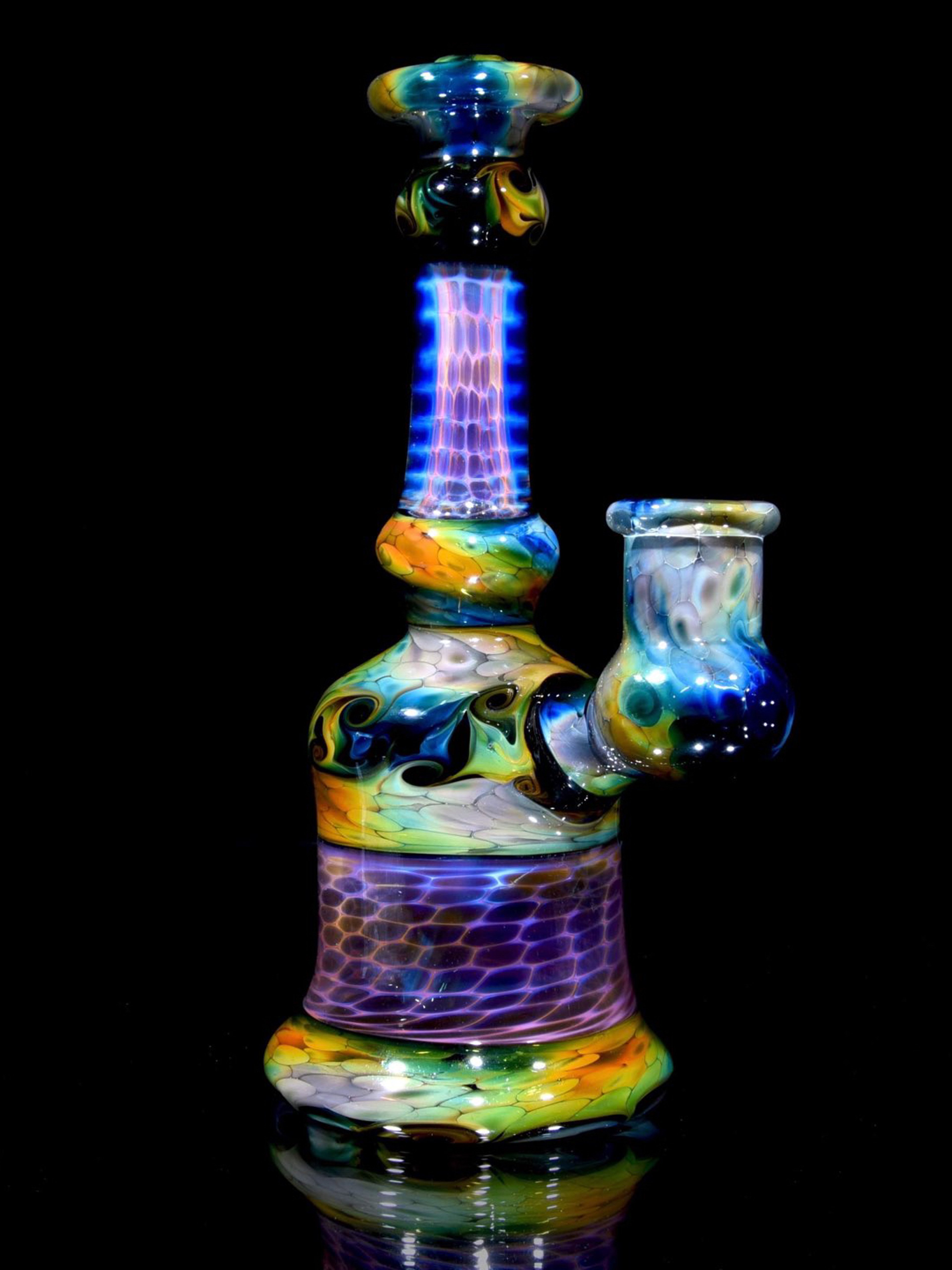 Preview pic of Kenan Tiemeyer - Radiant Starlight Honeycomb & Fume Swirl Rig - 14mm Female