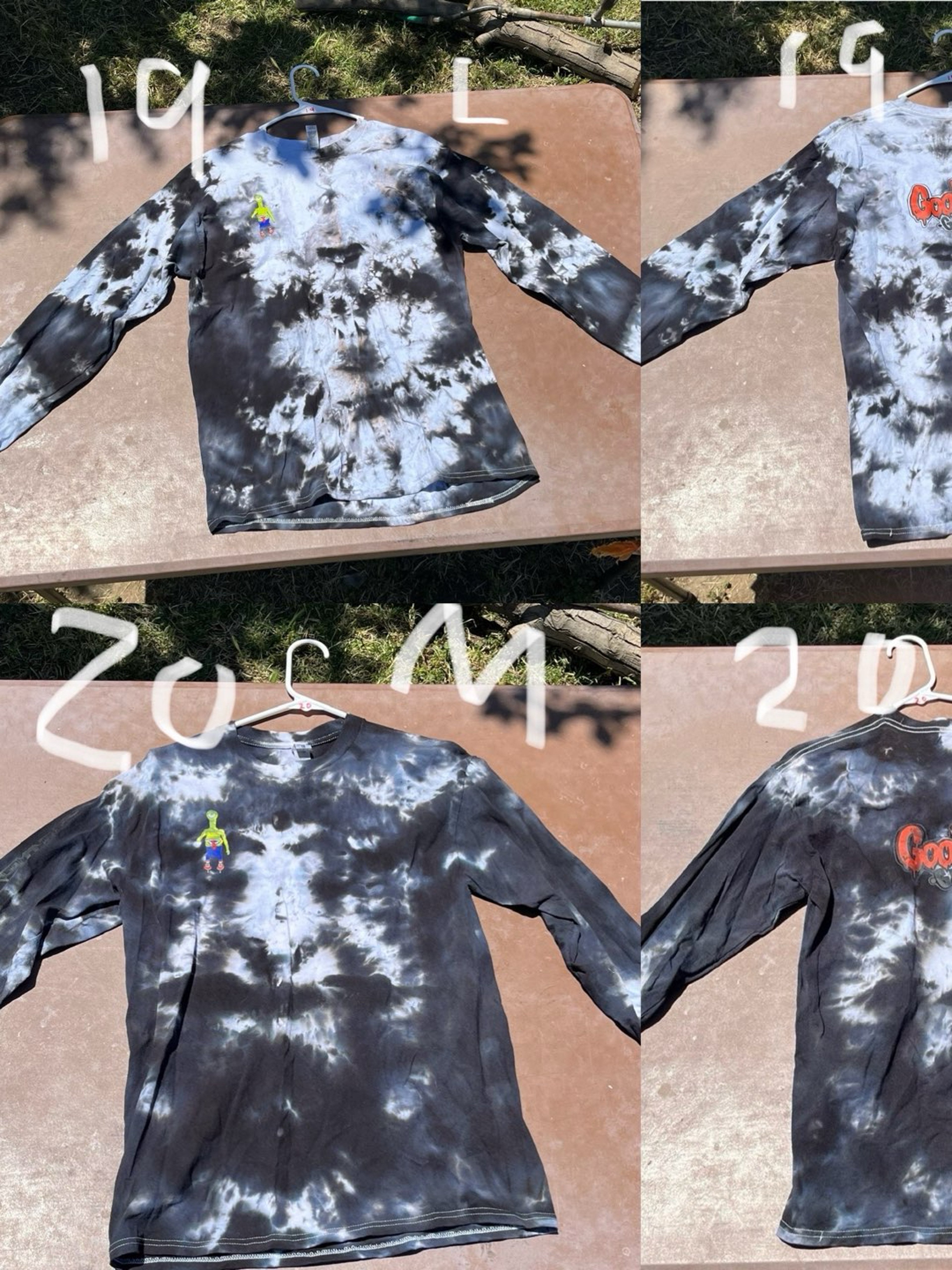 Preview pic of GMG long sleeve tie dye