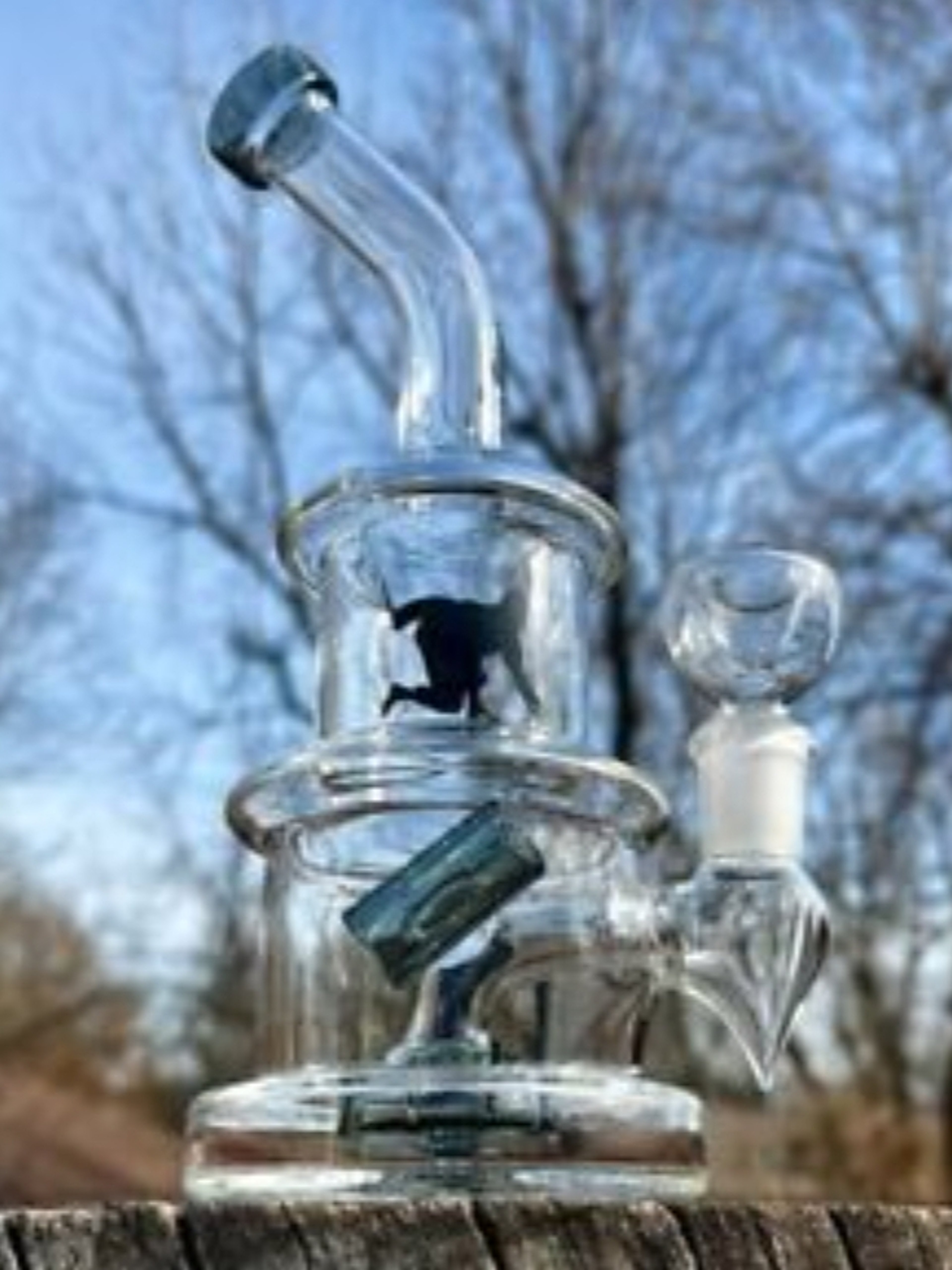 Preview pic of 7" Ninja Glass Recycler Rig