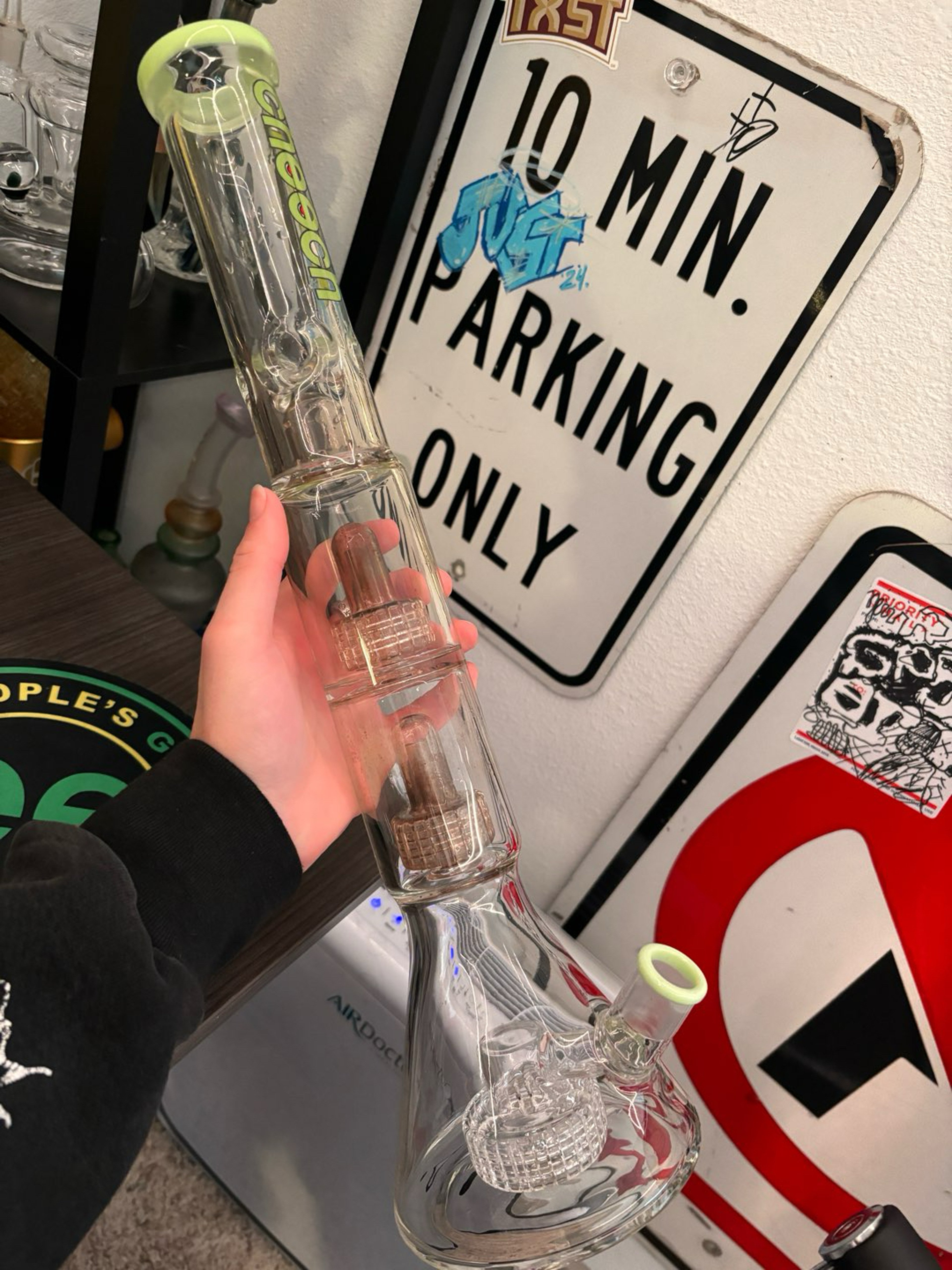 Preview pic of CHEECH 19” Triple Matrix Perc Beaker Bong