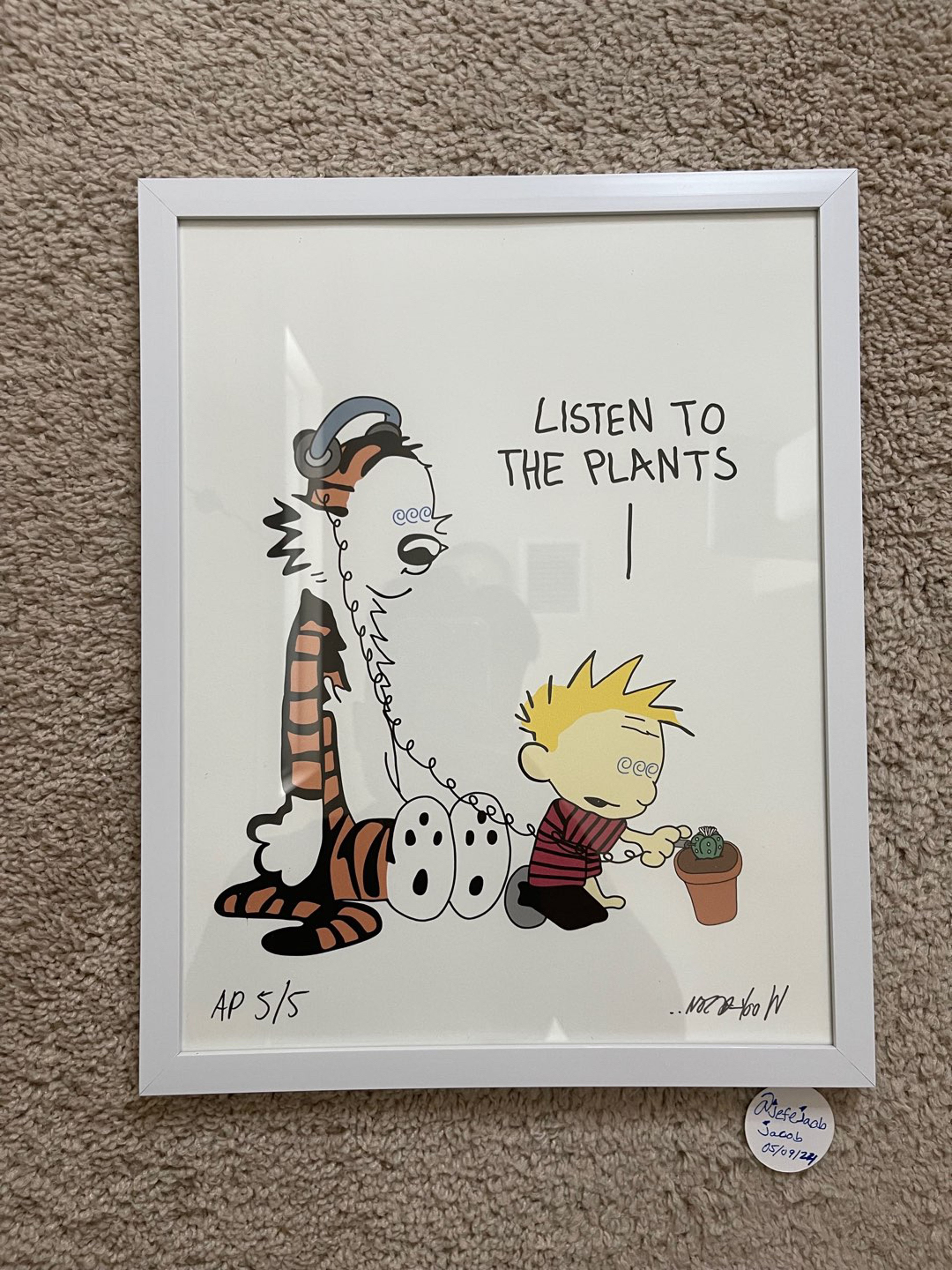 Preview pic of Lot Comedy Wookerson “Listen to the plants” Print AP