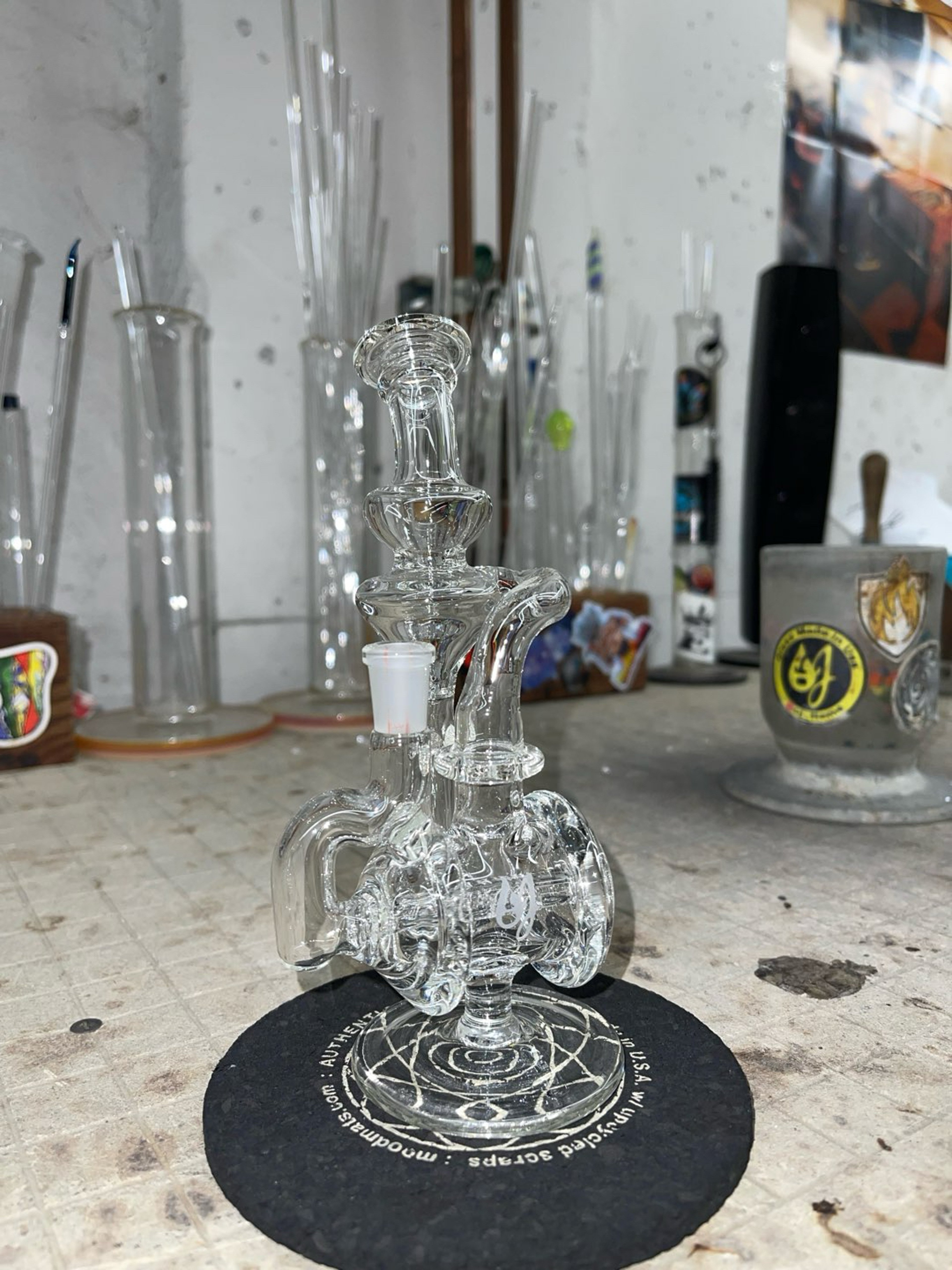 Preview pic of Inline Recycler barrel 7” tall, 10mm joint