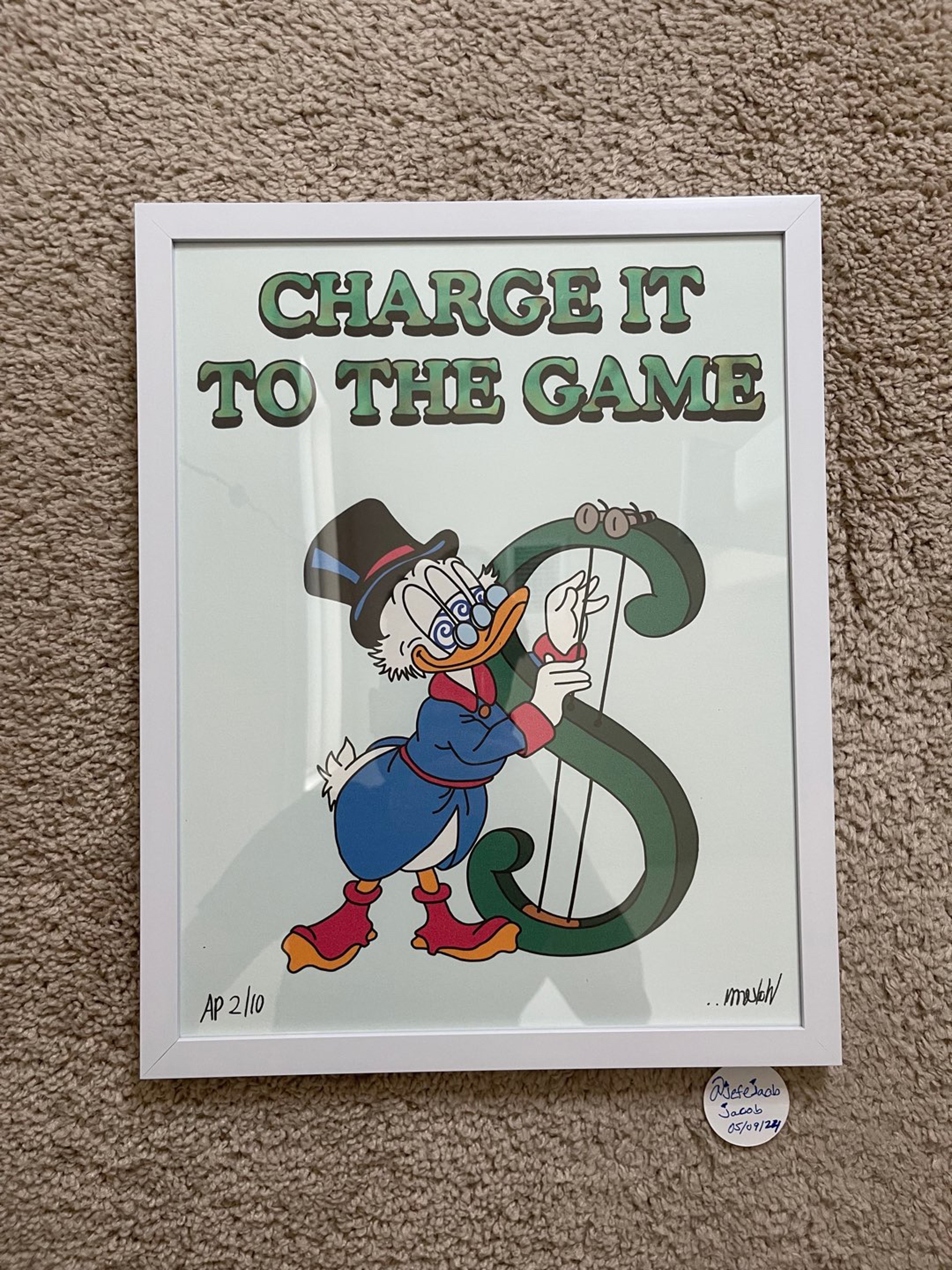 Preview pic of Lot Wookerson “Charge it to the Game” Print AP