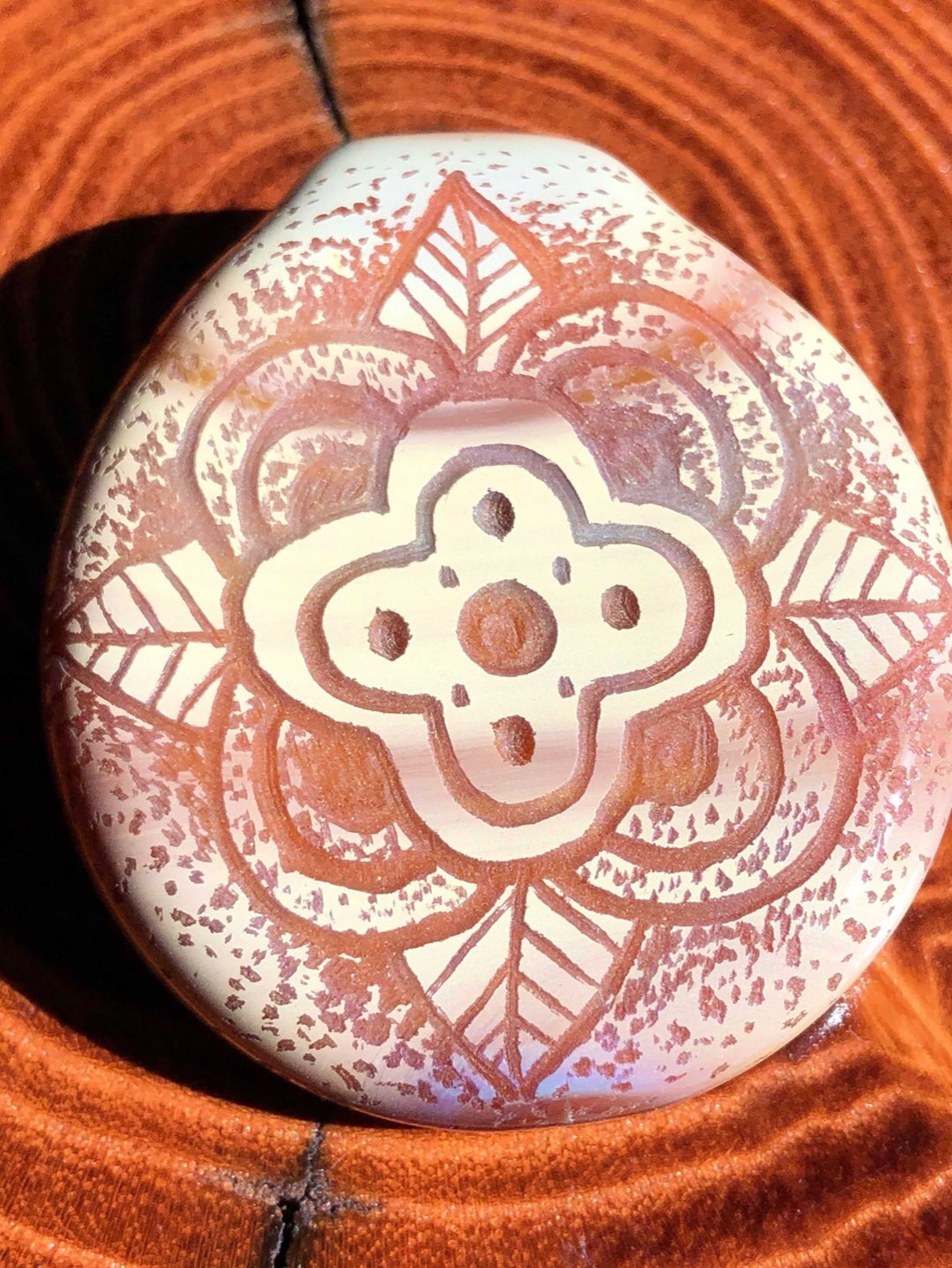 Caramel Mandala Pendant image 0