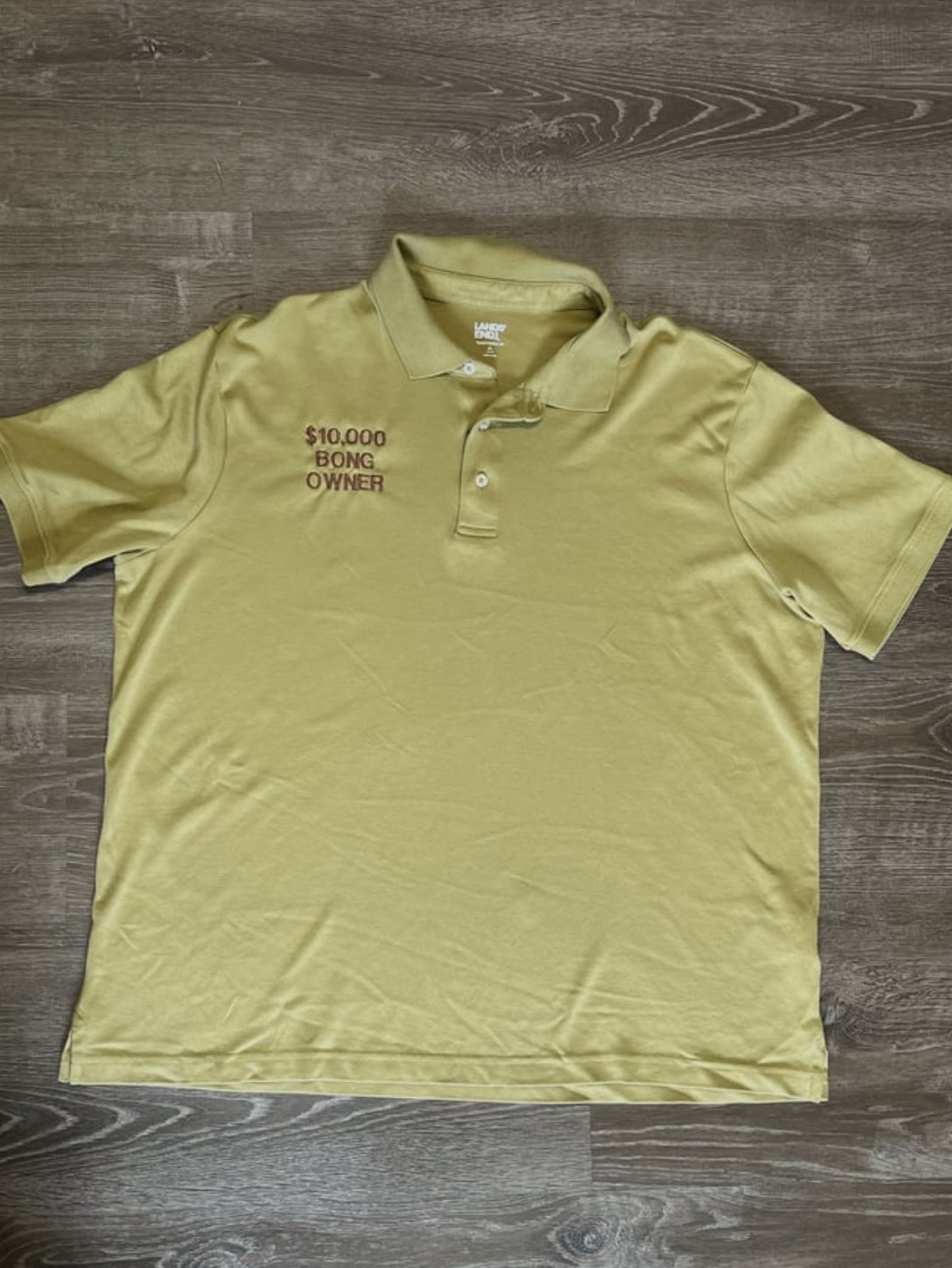 Preview pic of 10k bong owner polo shirt size XL