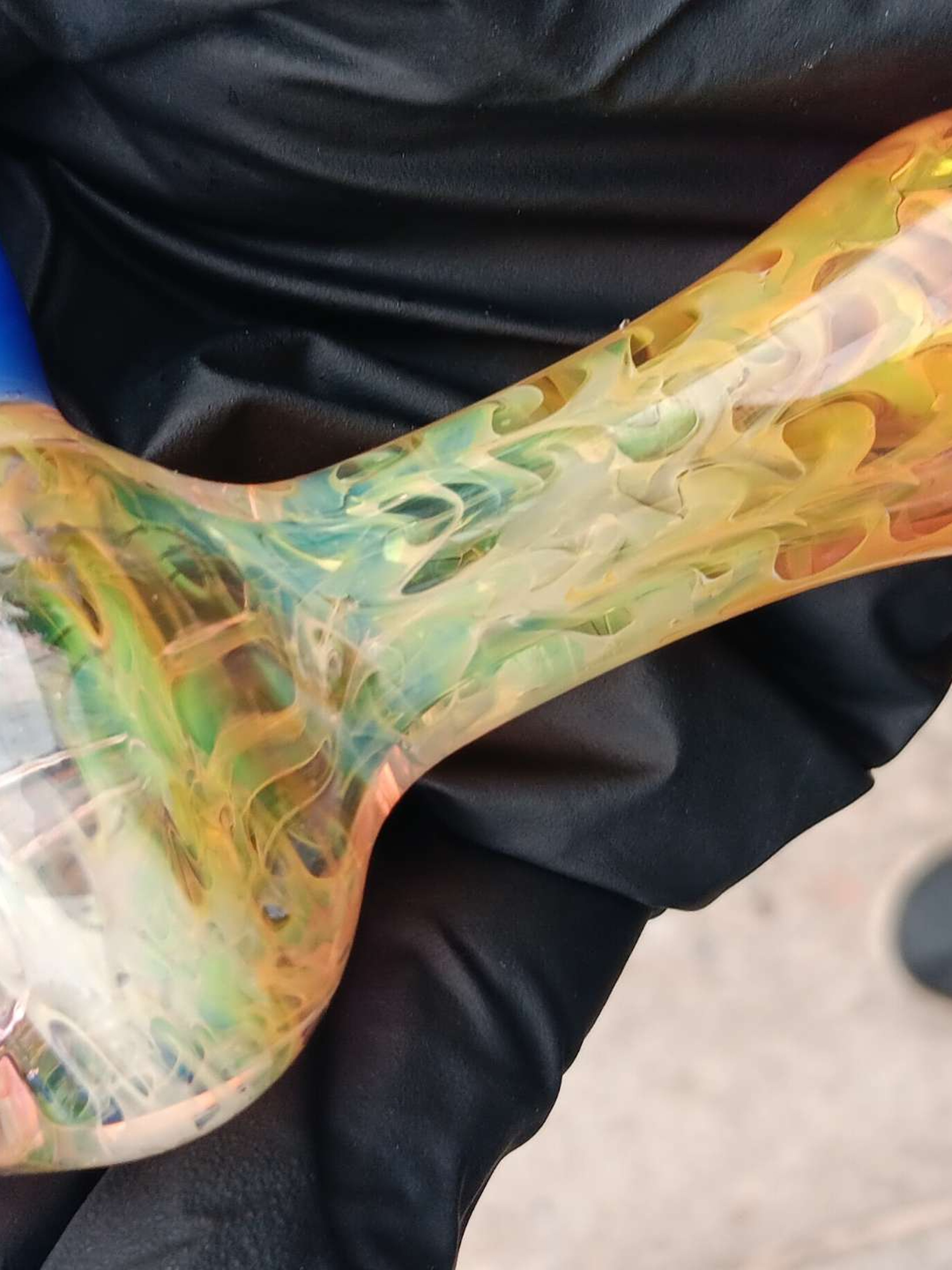 Preview pic of Fumed Chillum with Butterfly no carb.
