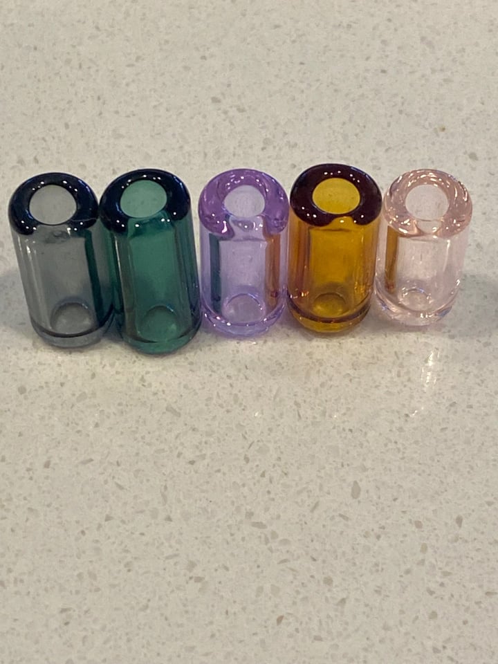 Handmade 9mm reusable  glass tips
