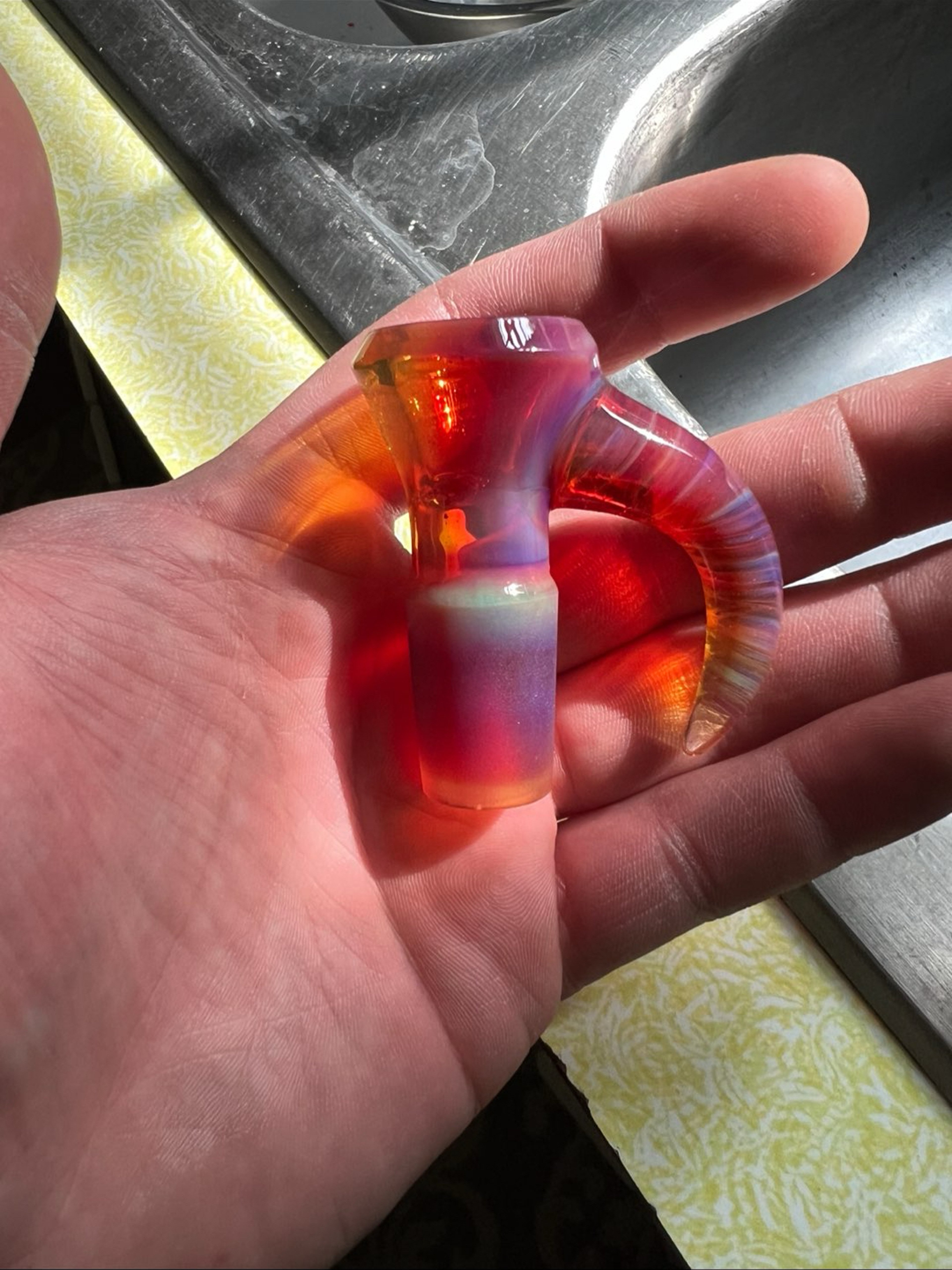 Preview pic of Shamby fully worked purple rainbow