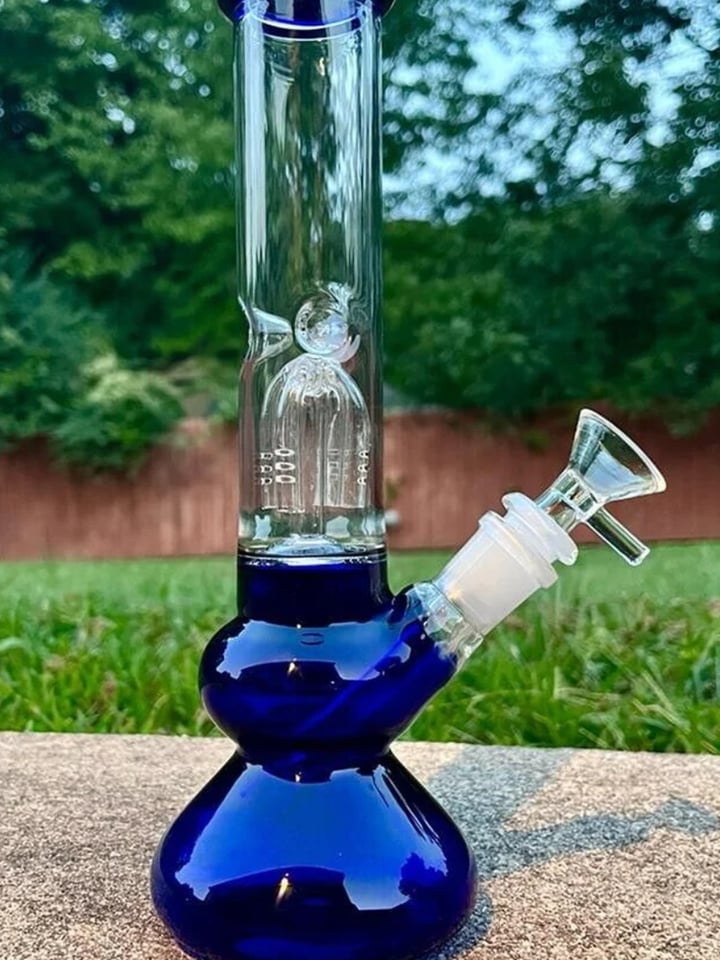 10" Royal Blue 💙 Glass Rig Water Pipe