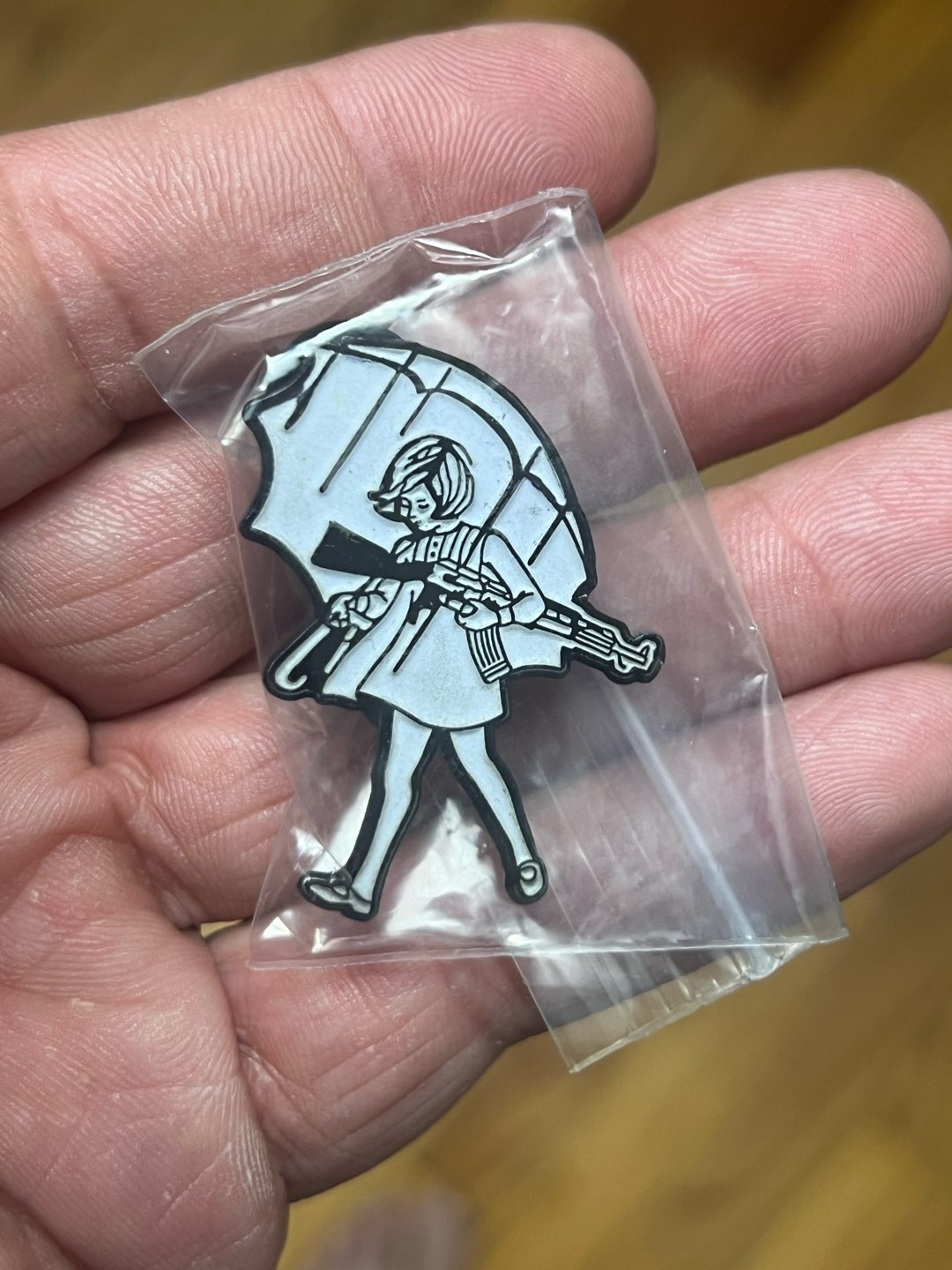 Preview pic of v2 OG Slinger Glow in the Dark Assault Girl Pin