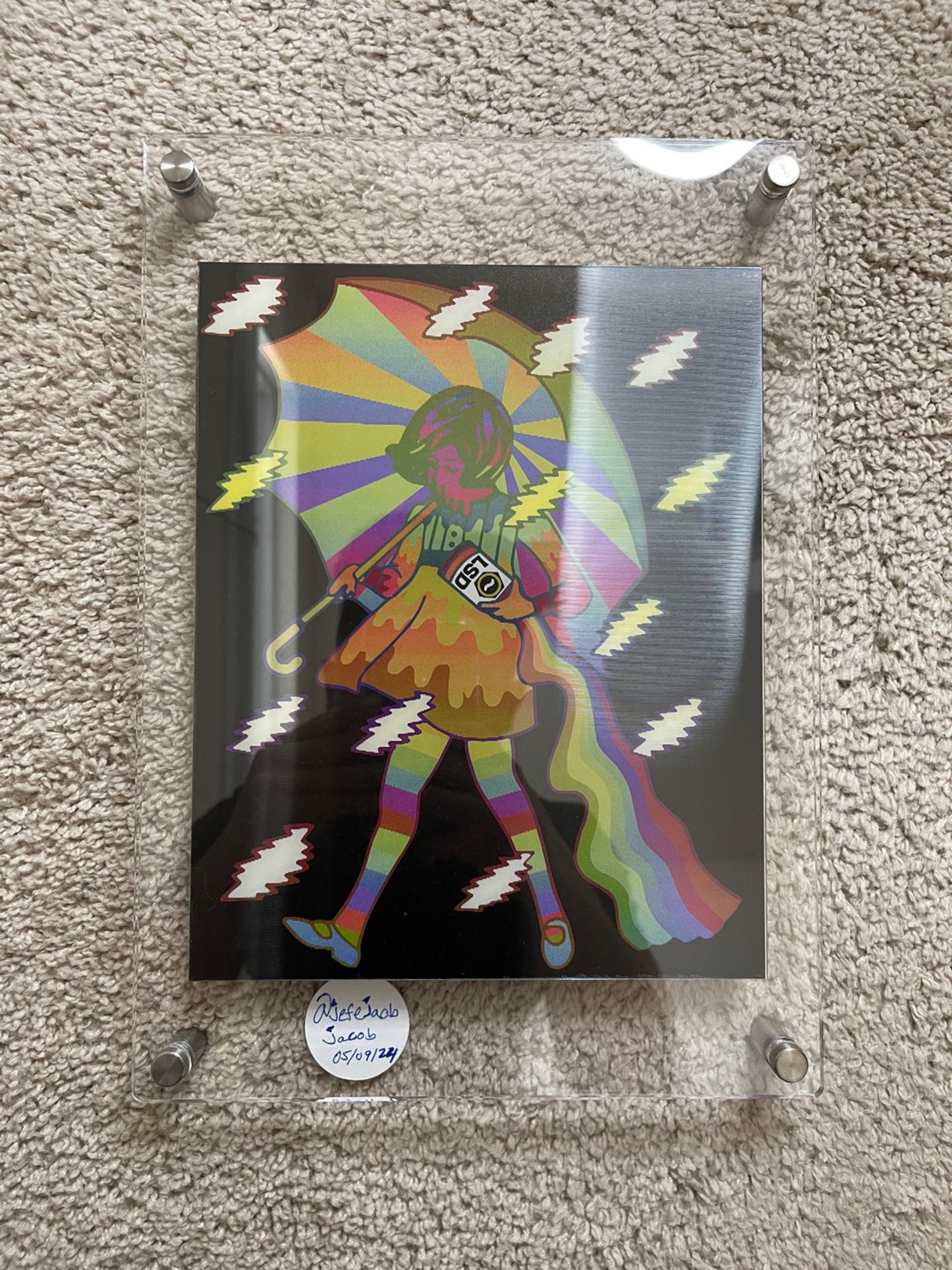 Preview pic of Slinger X Lot Comedy Wookersom “LSD Girl” Lenticular Print