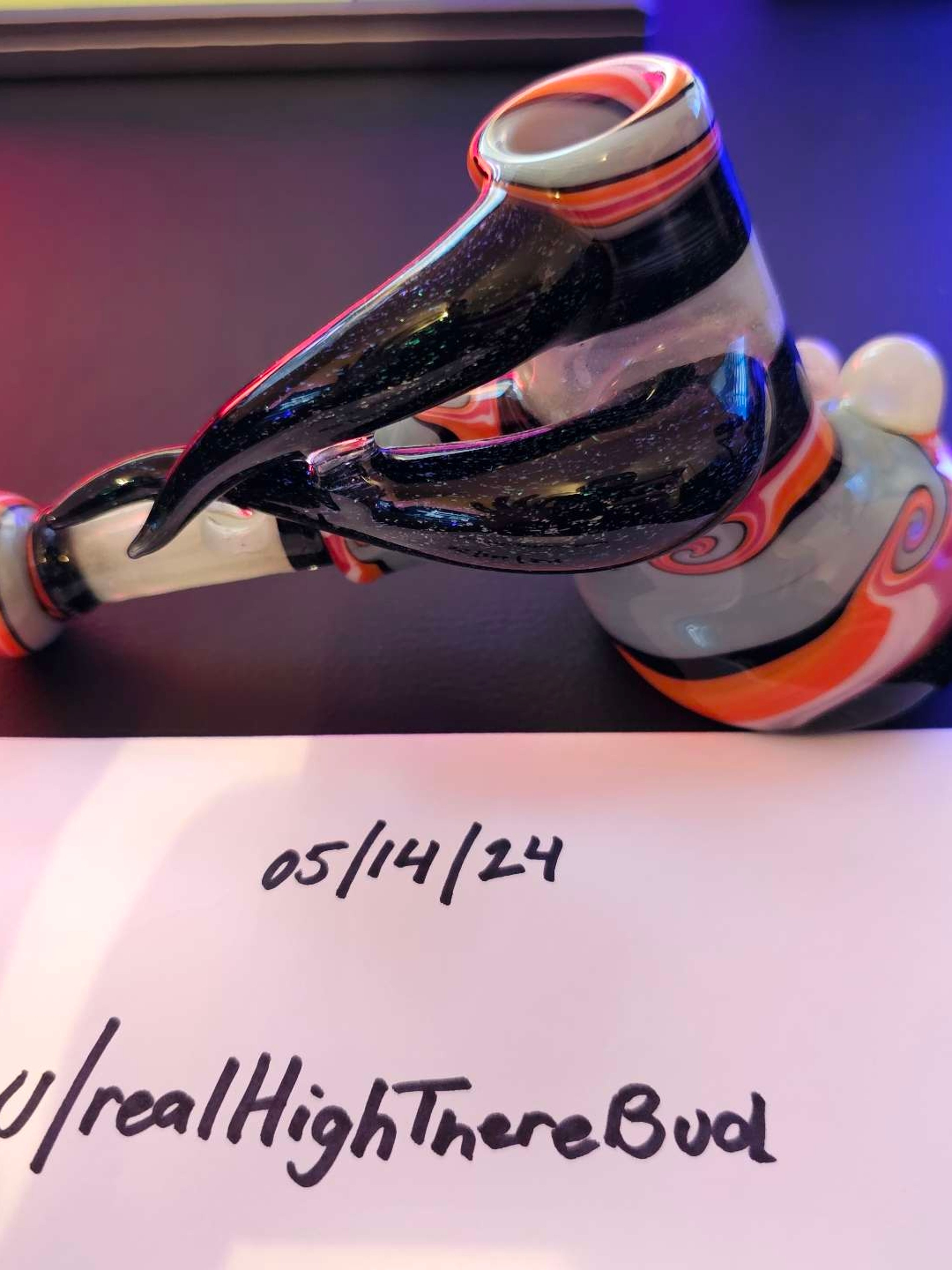 Preview pic of Tristan Hodges Heady Hammer Dry Pipe w/ Dichro