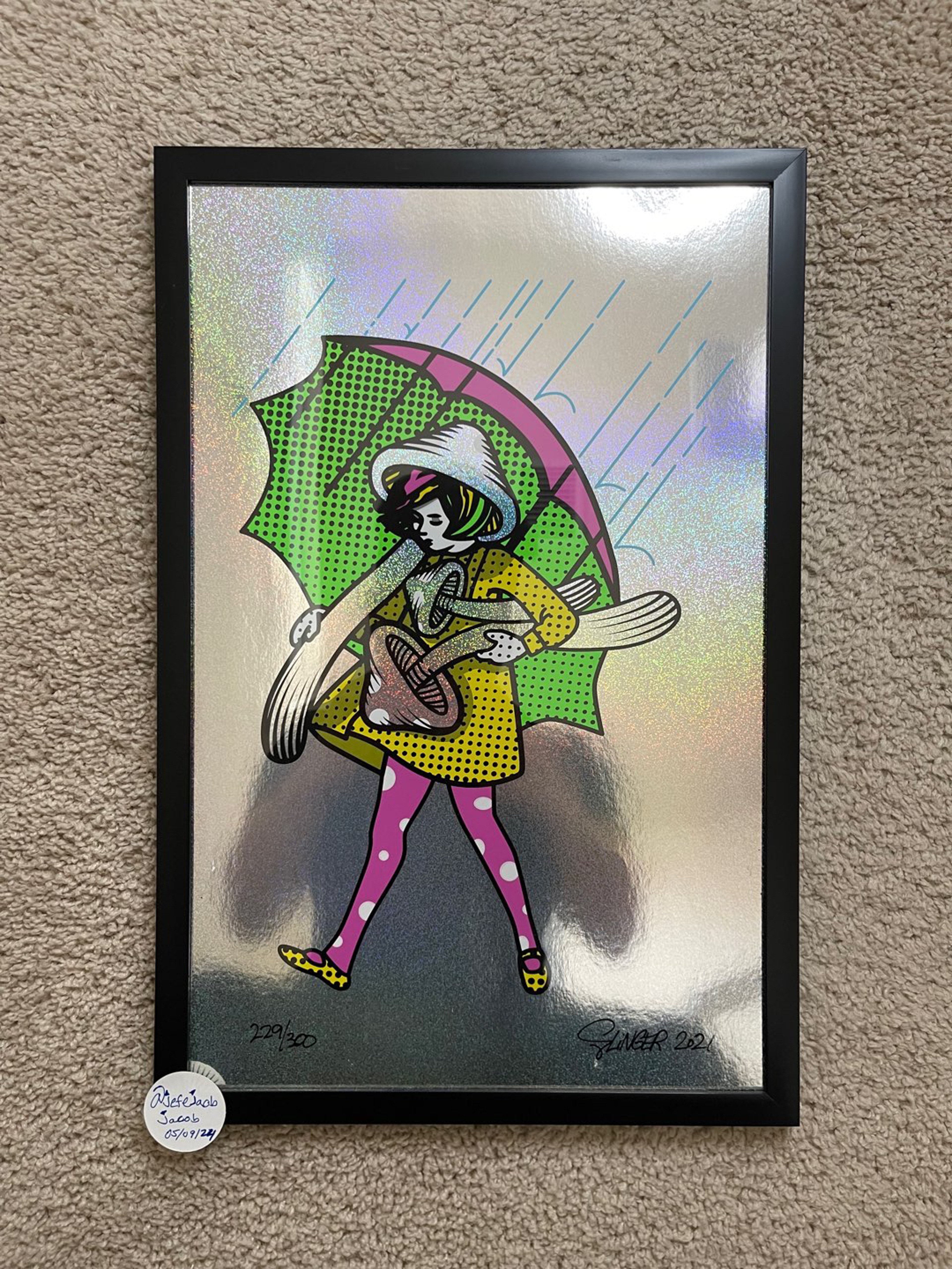 Preview pic of Slinger Mushroom Foil Girl Print