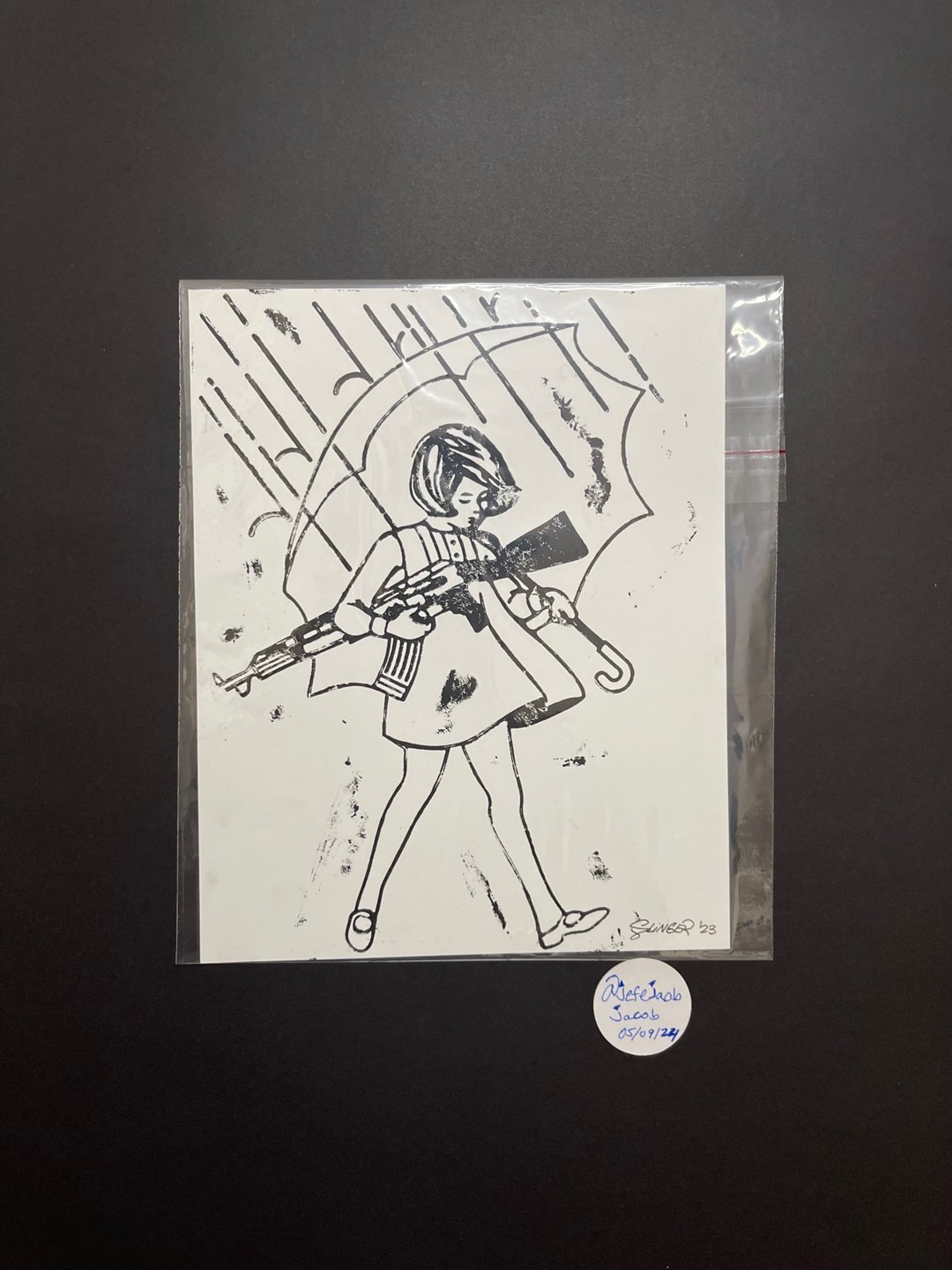 Preview pic of Slinger Vitreograph Print #1 Test Print (Edition of 19)