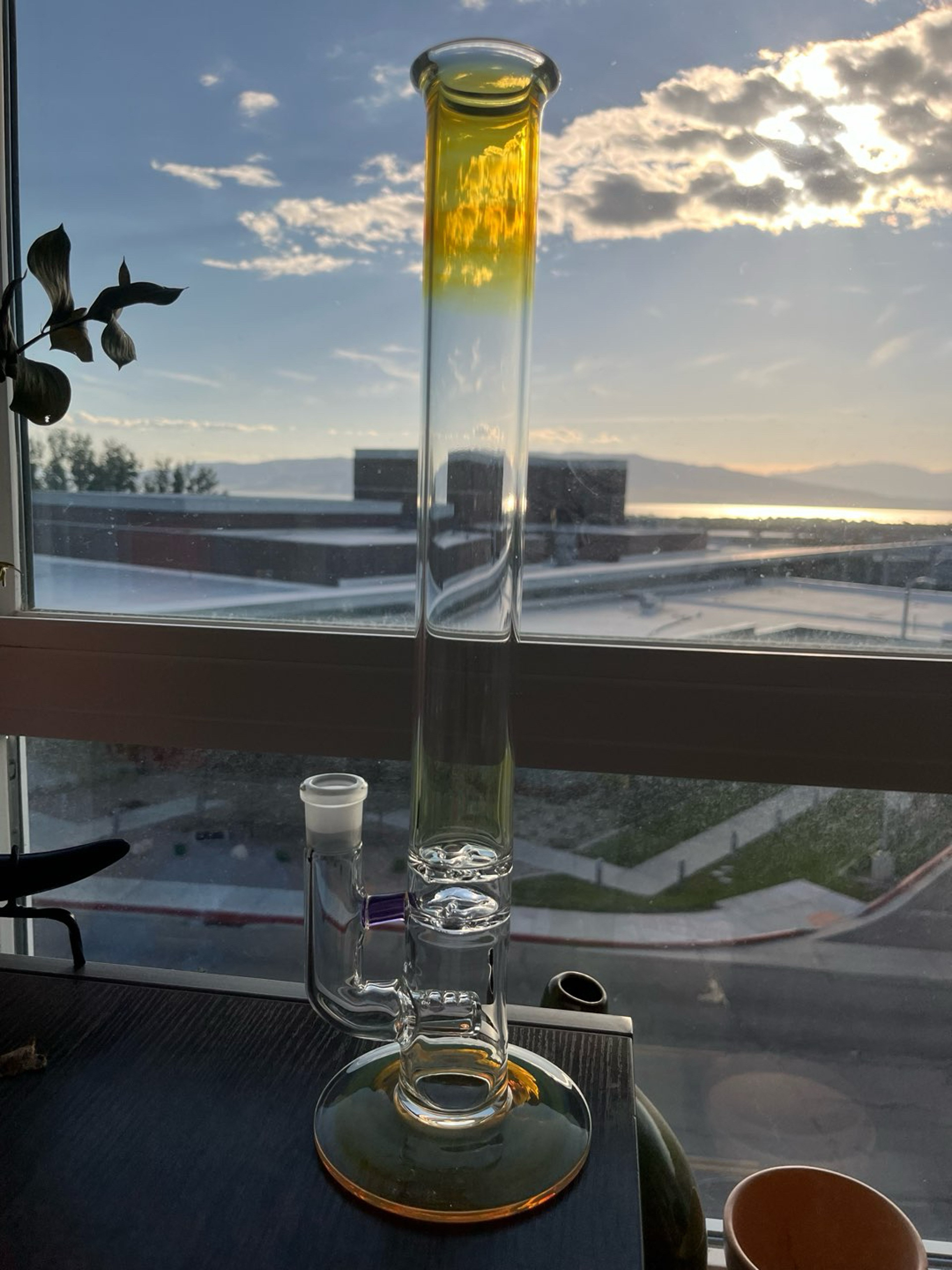 Preview pic of GREENBELT GLASS - FUMED INLINE BLOOPER TUBE