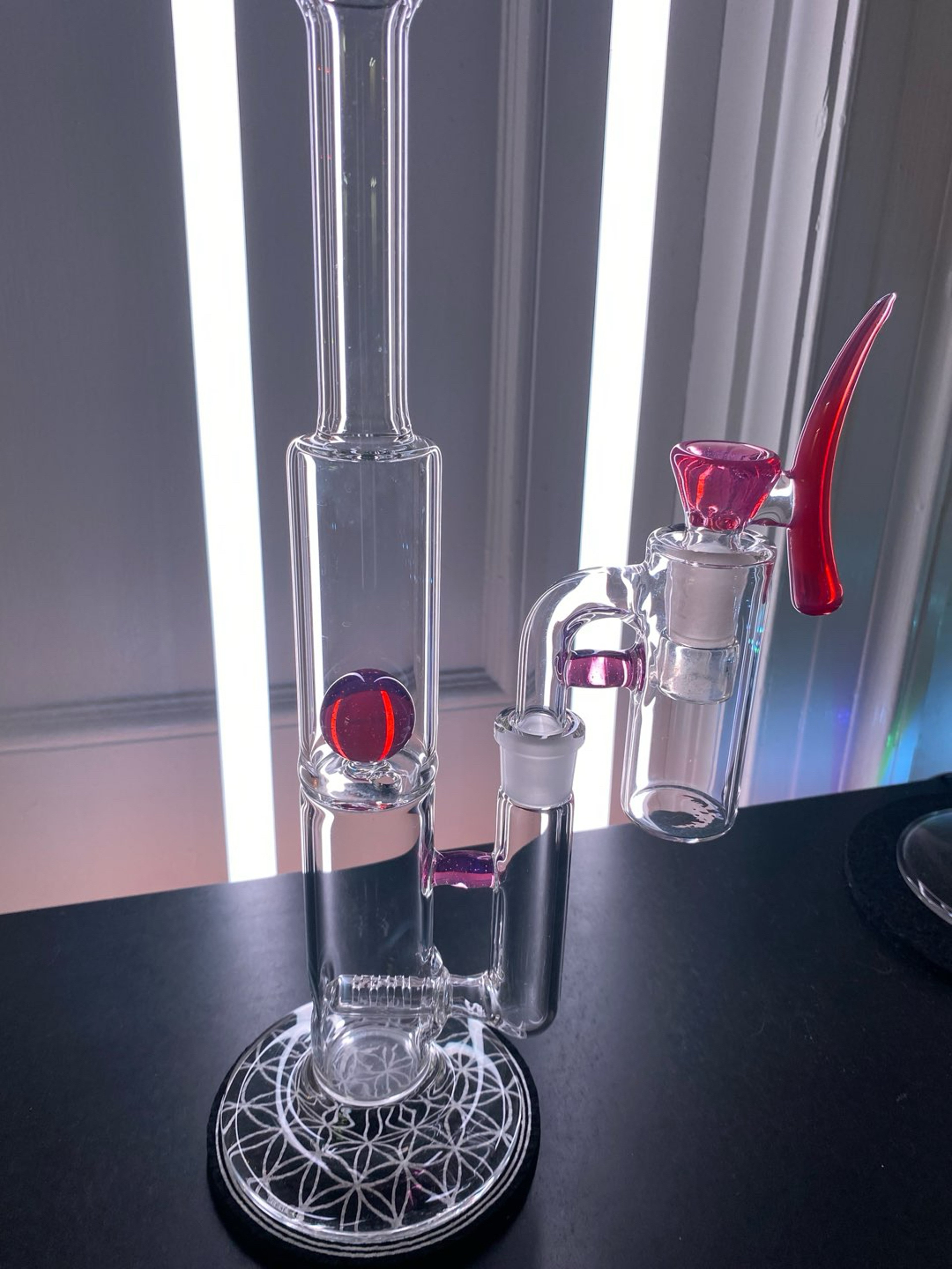 Preview pic of IV Glass Pink Slyme Stem-Ball